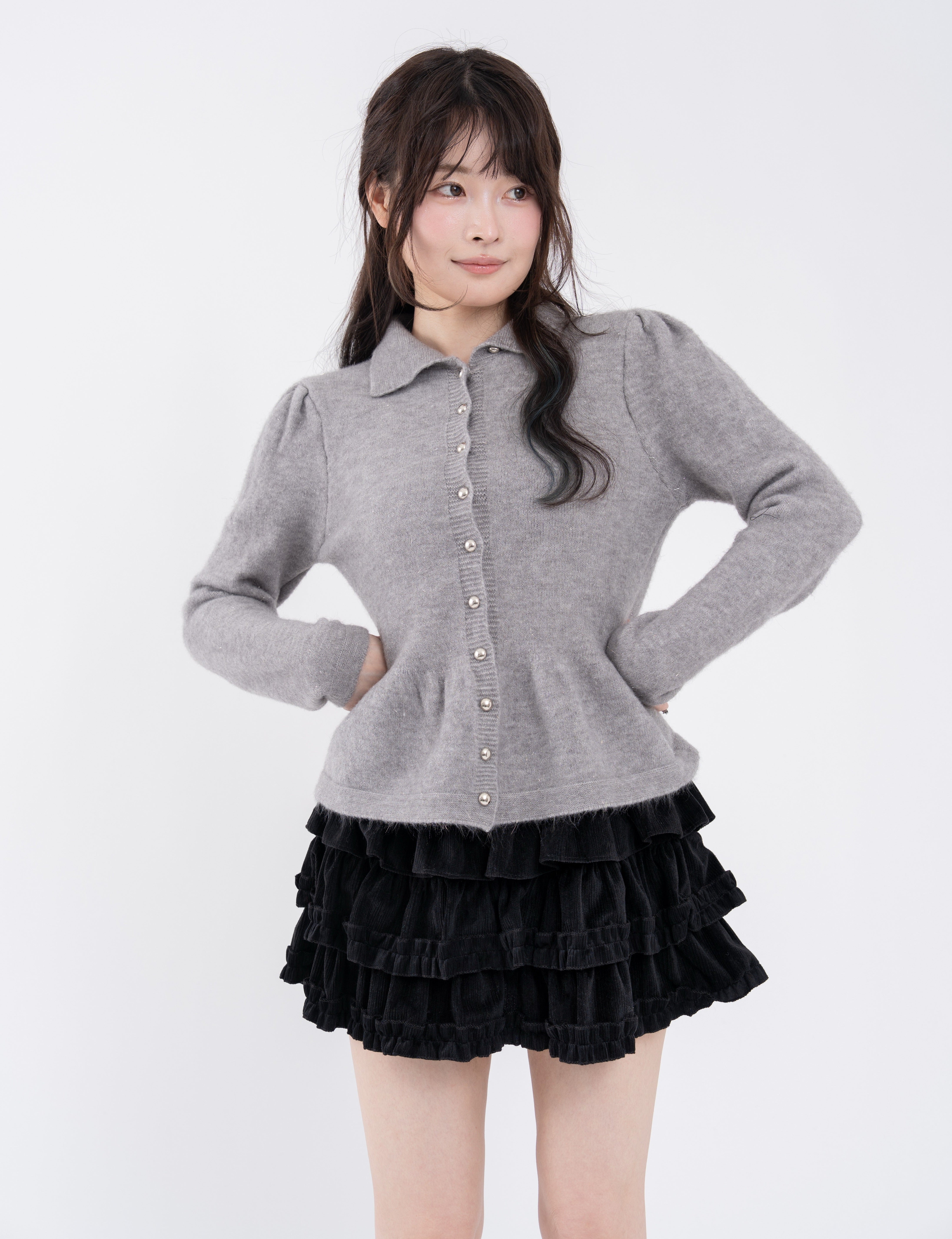 ブルーミングフリルミニスカート