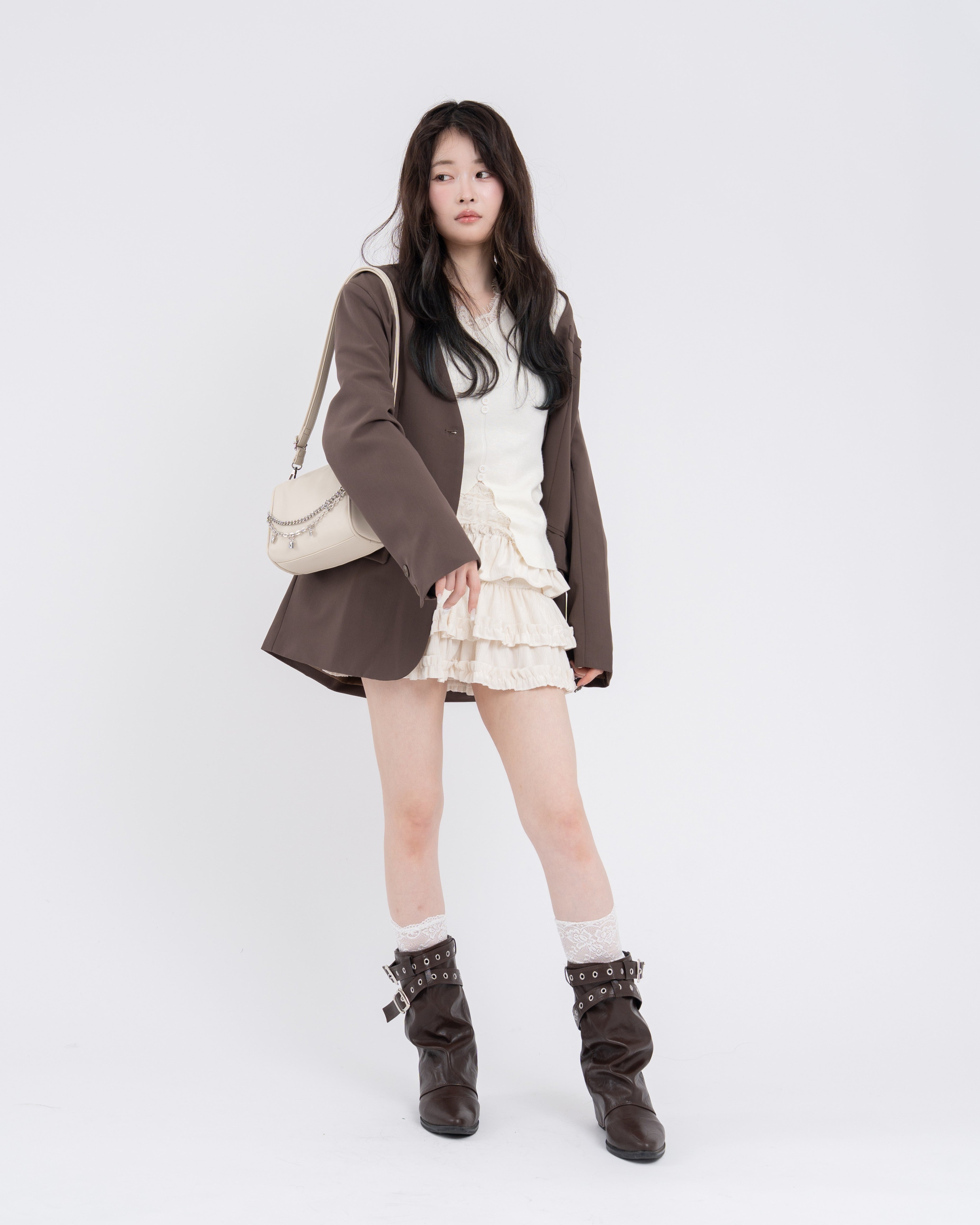 ブルーミングフリルミニスカート