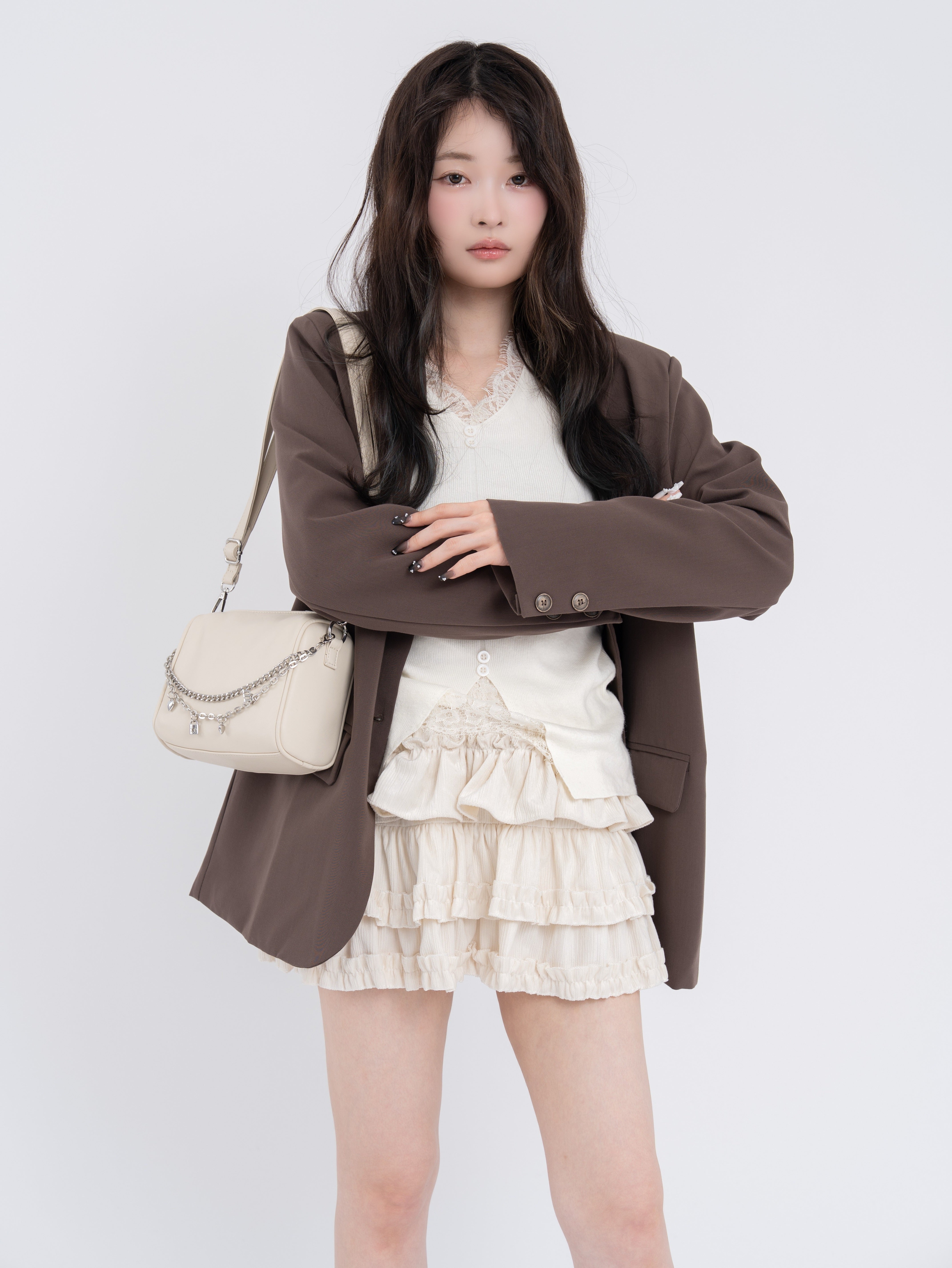 ブルーミングフリルミニスカート