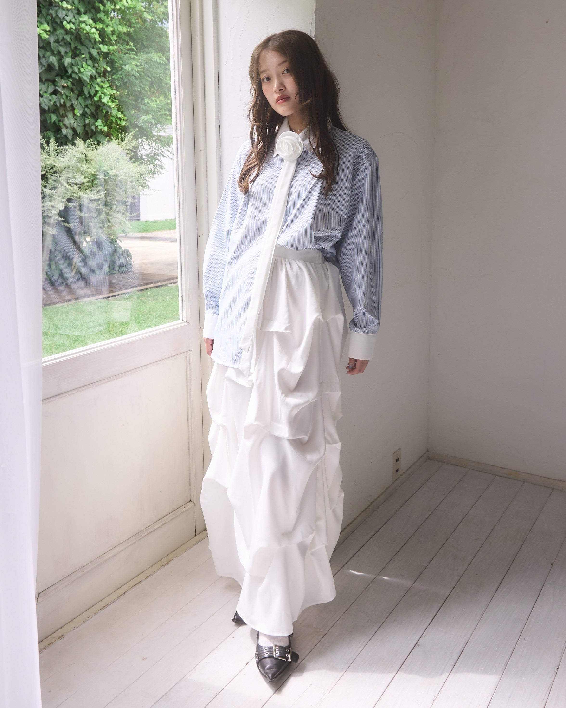 条纹杆衬衫