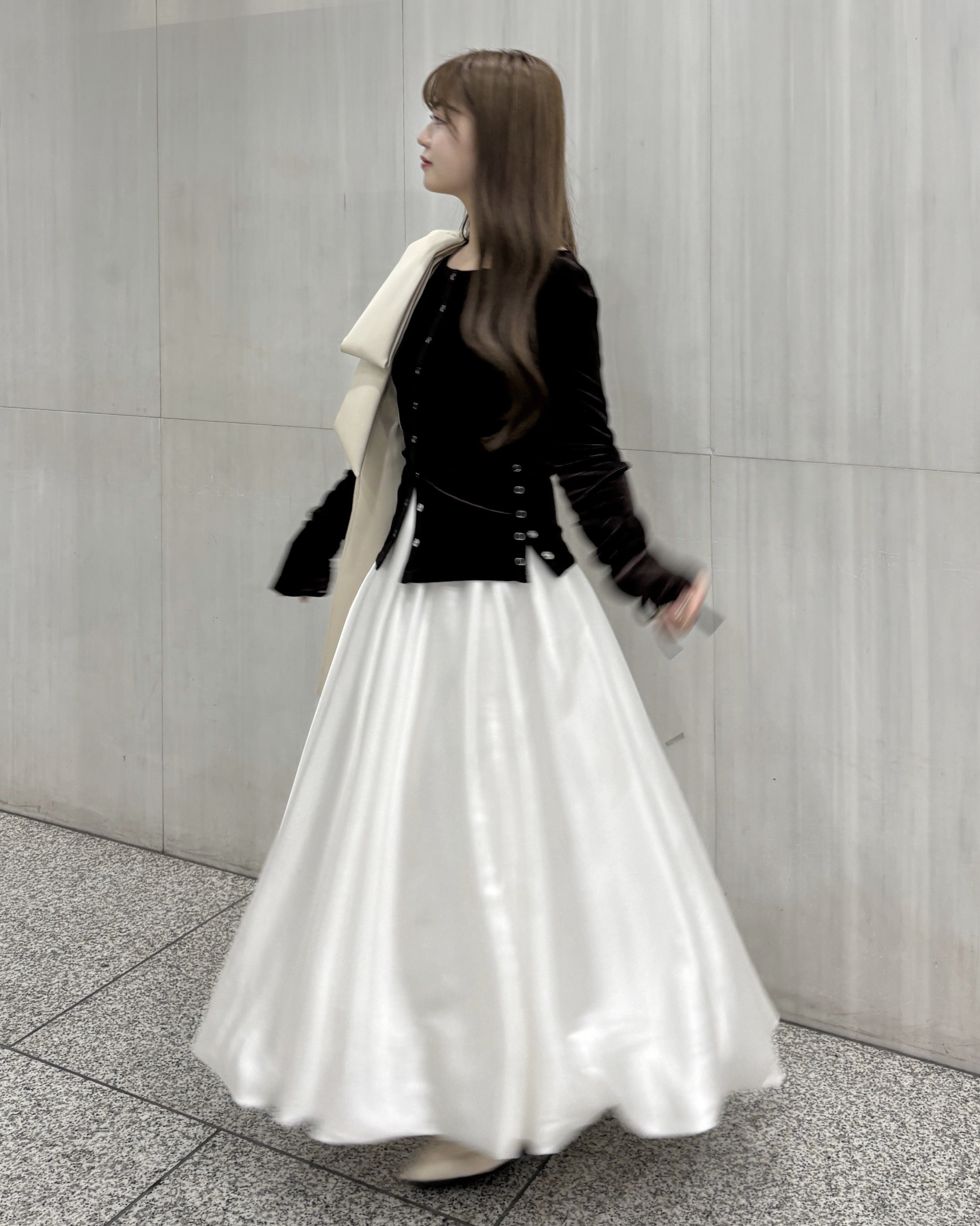 【一部予約】ベロアリボントップス