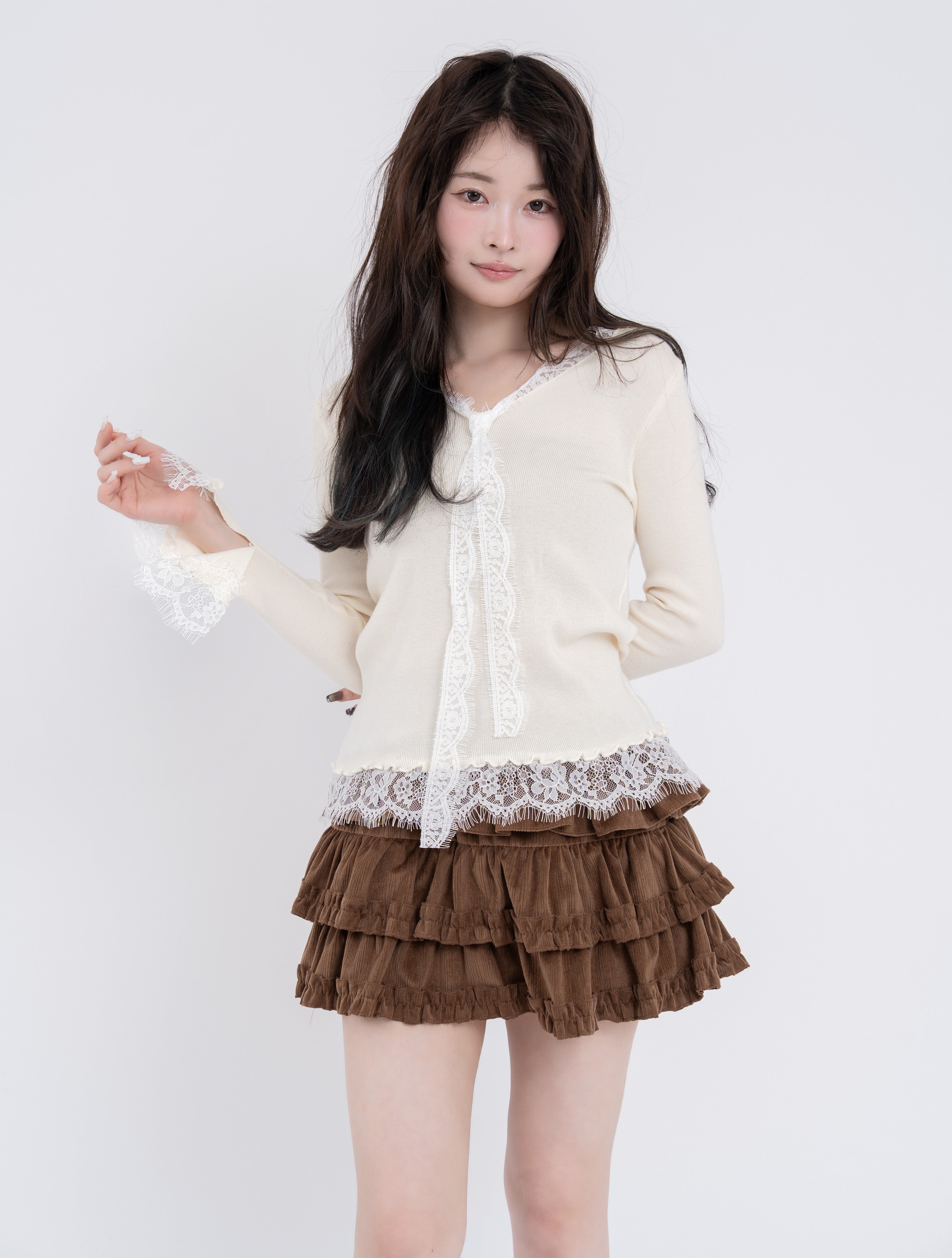 ブルーミングフリルミニスカート