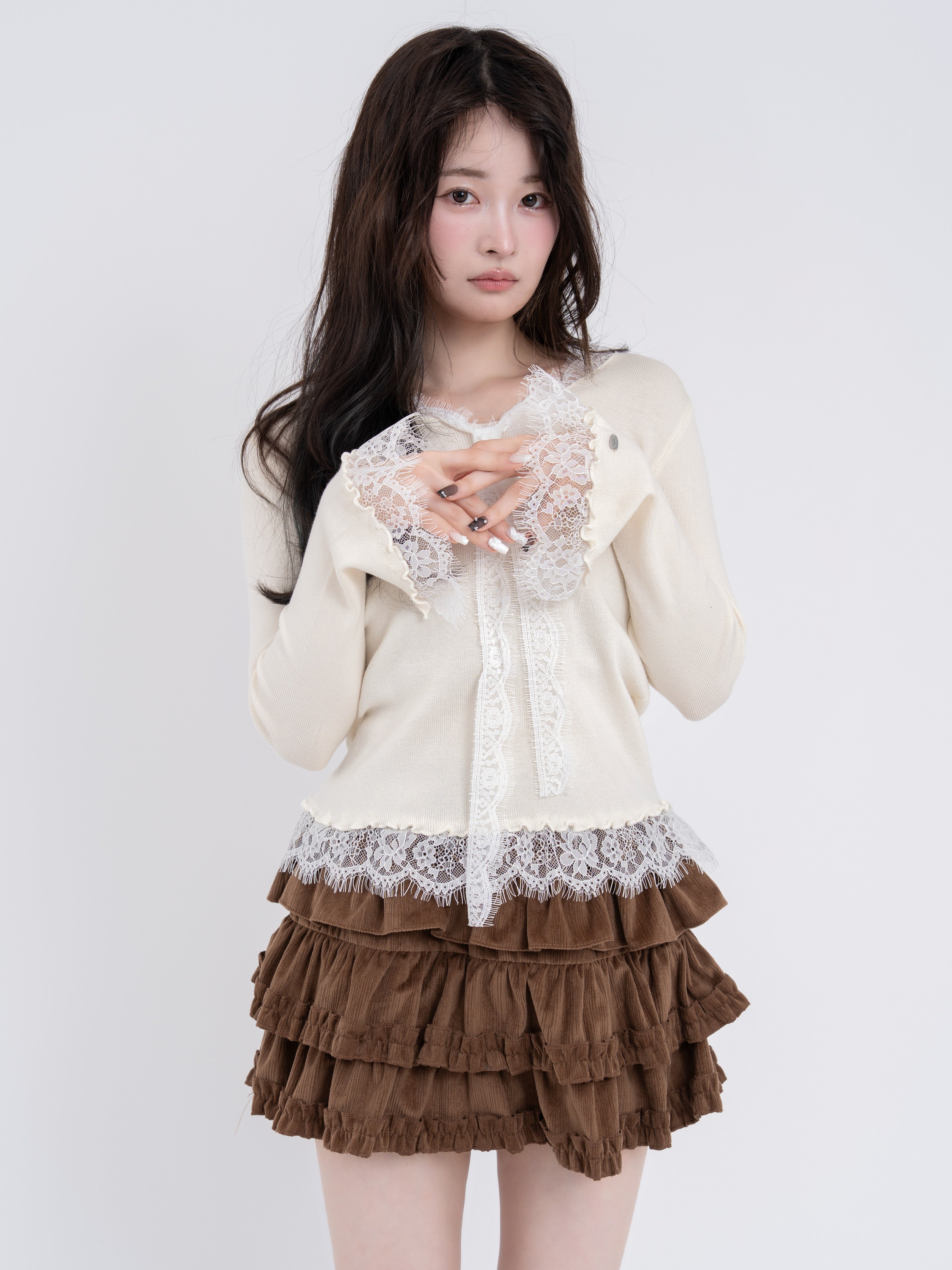 ブルーミングフリルミニスカート