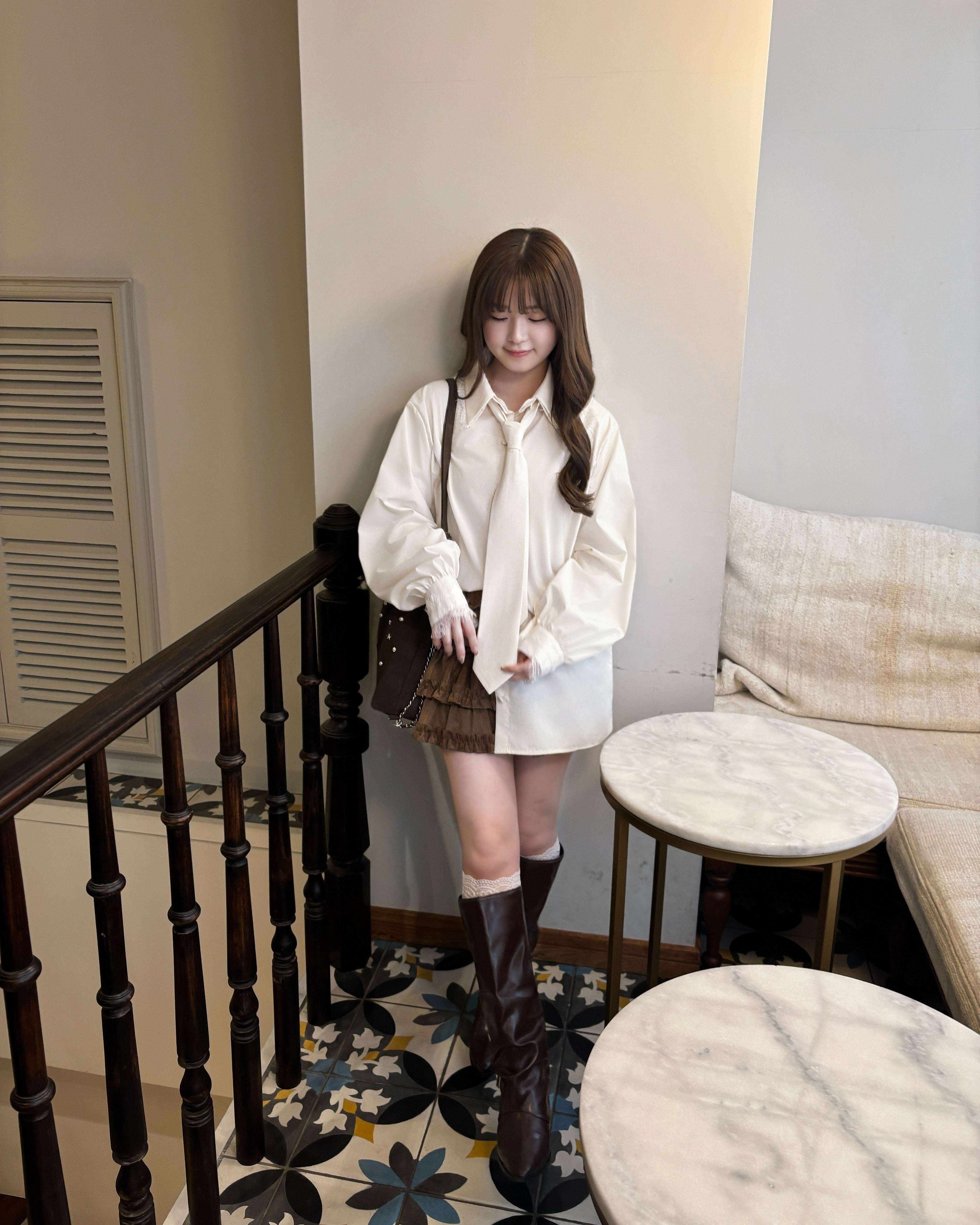 ブルーミングフリルミニスカート