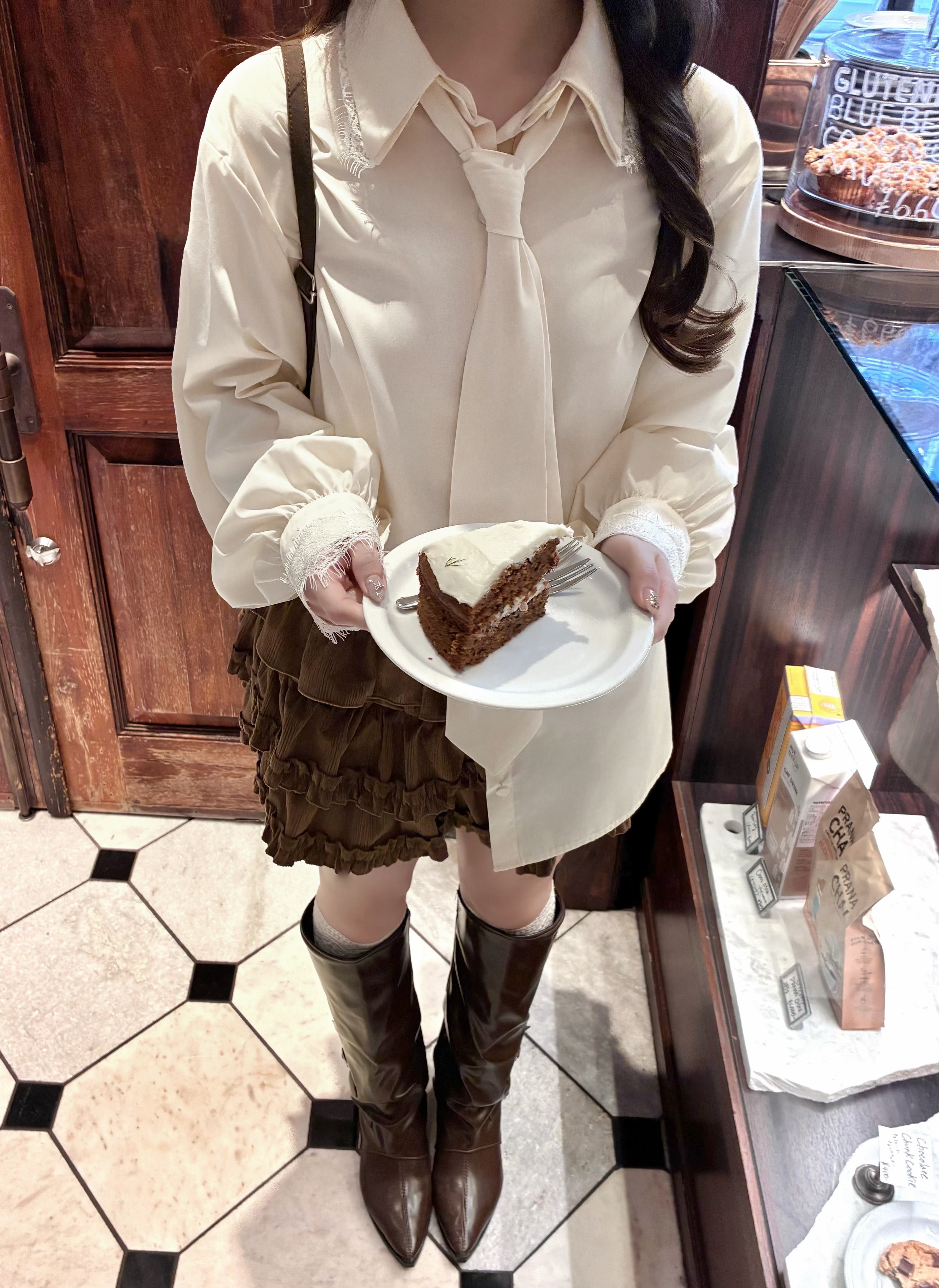 ブルーミングフリルミニスカート