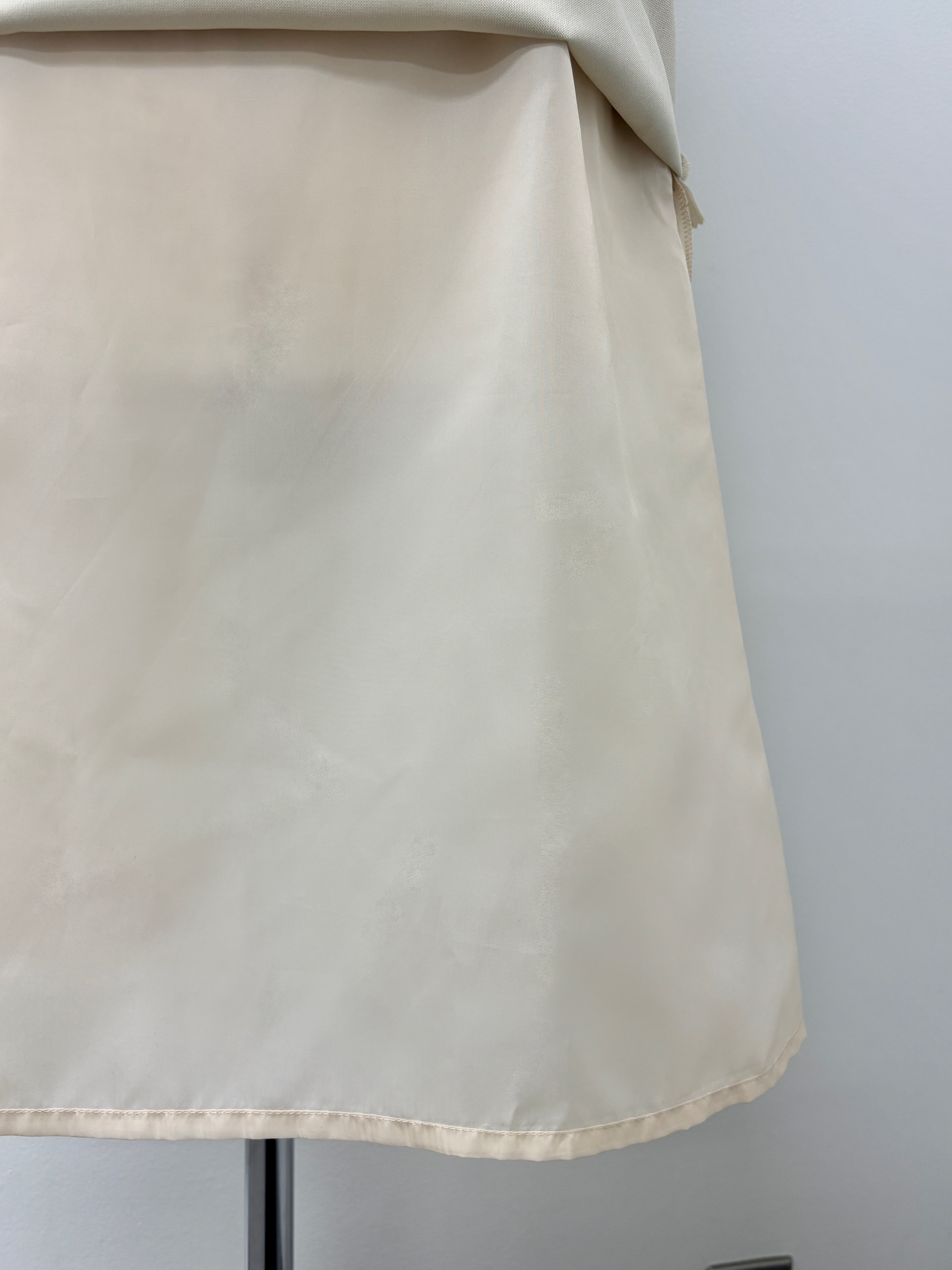 褶边金银丝薄纱场合连衣裙