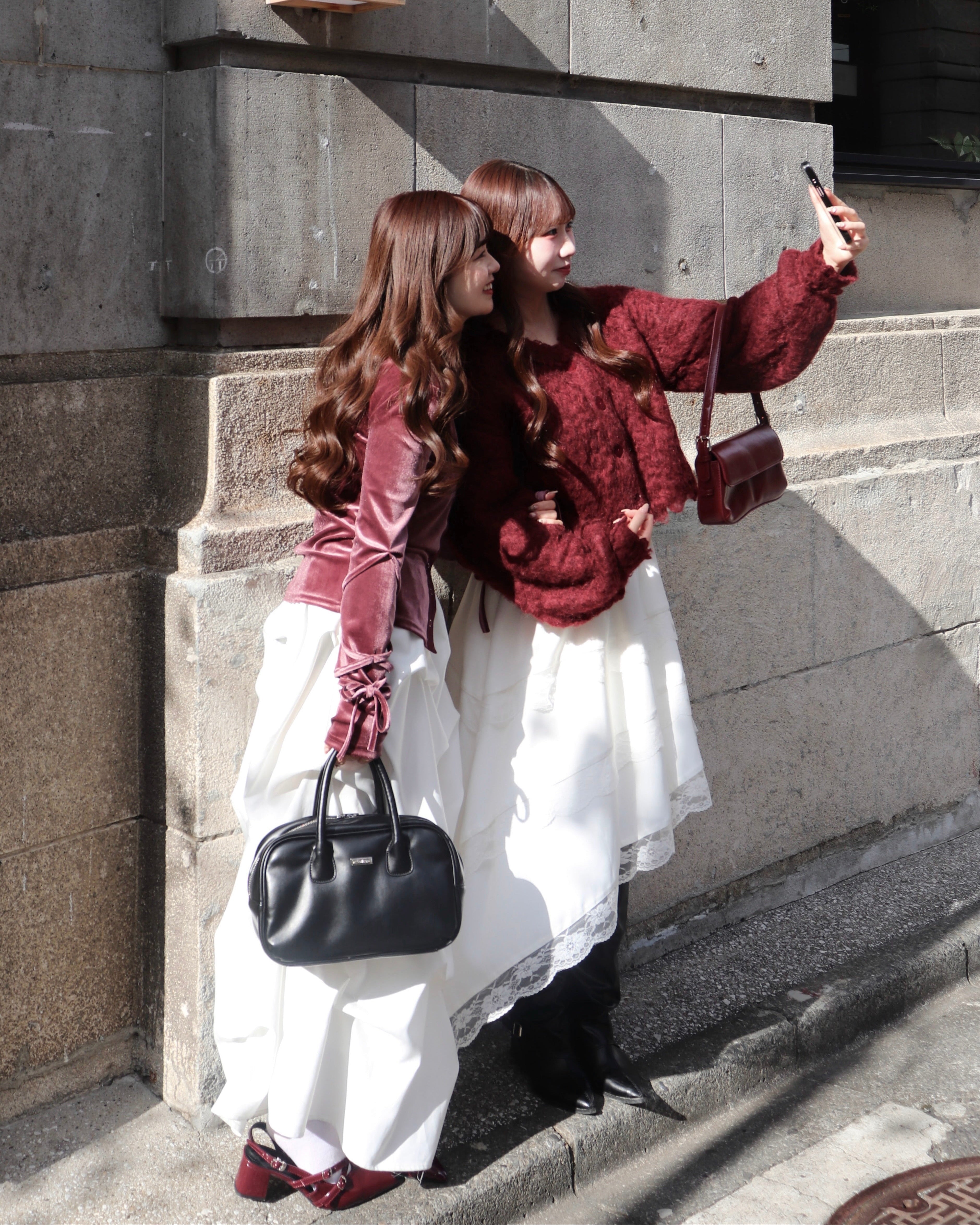 【一部予約】ベロアリボントップス