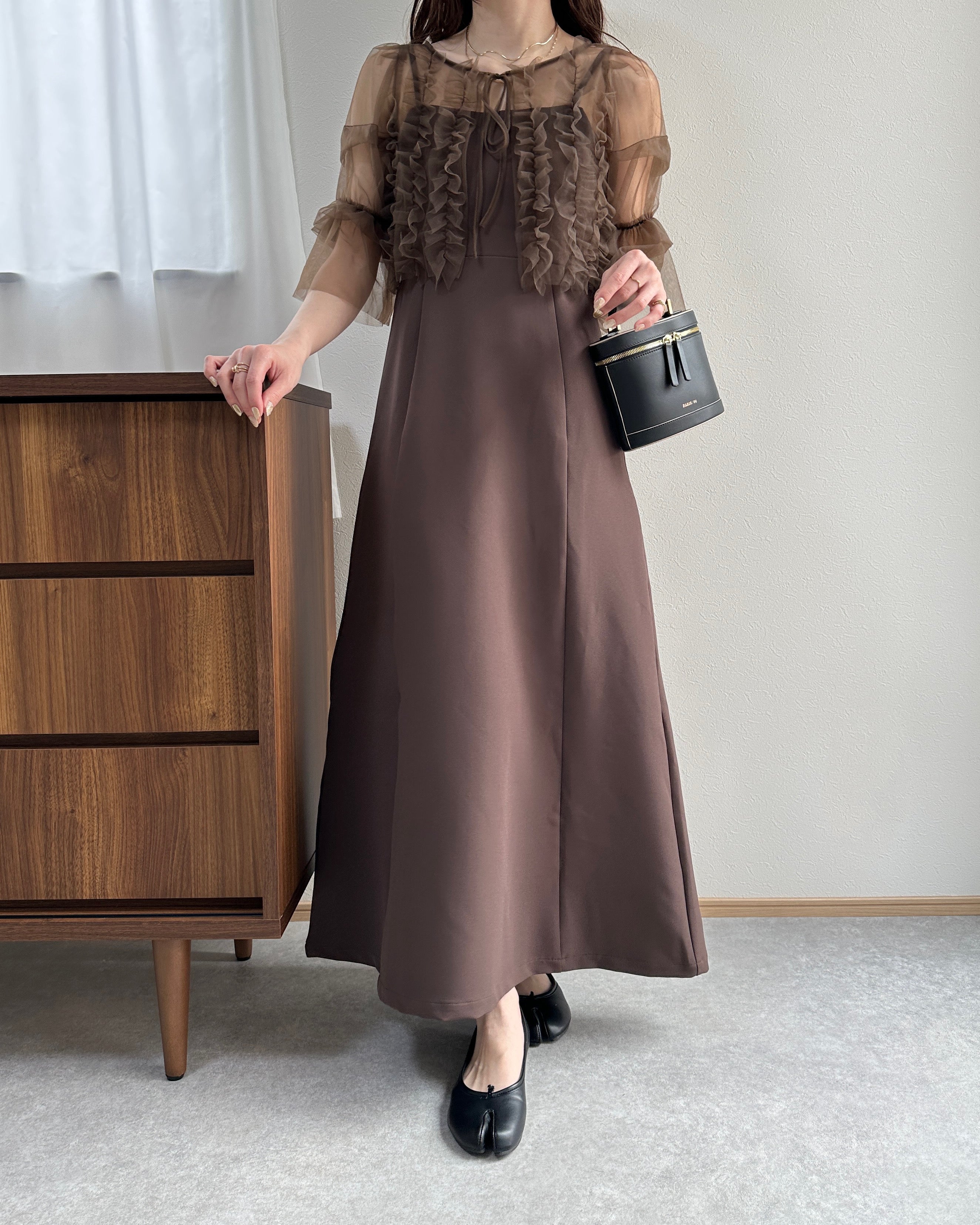 薄紗襯衫套禮服