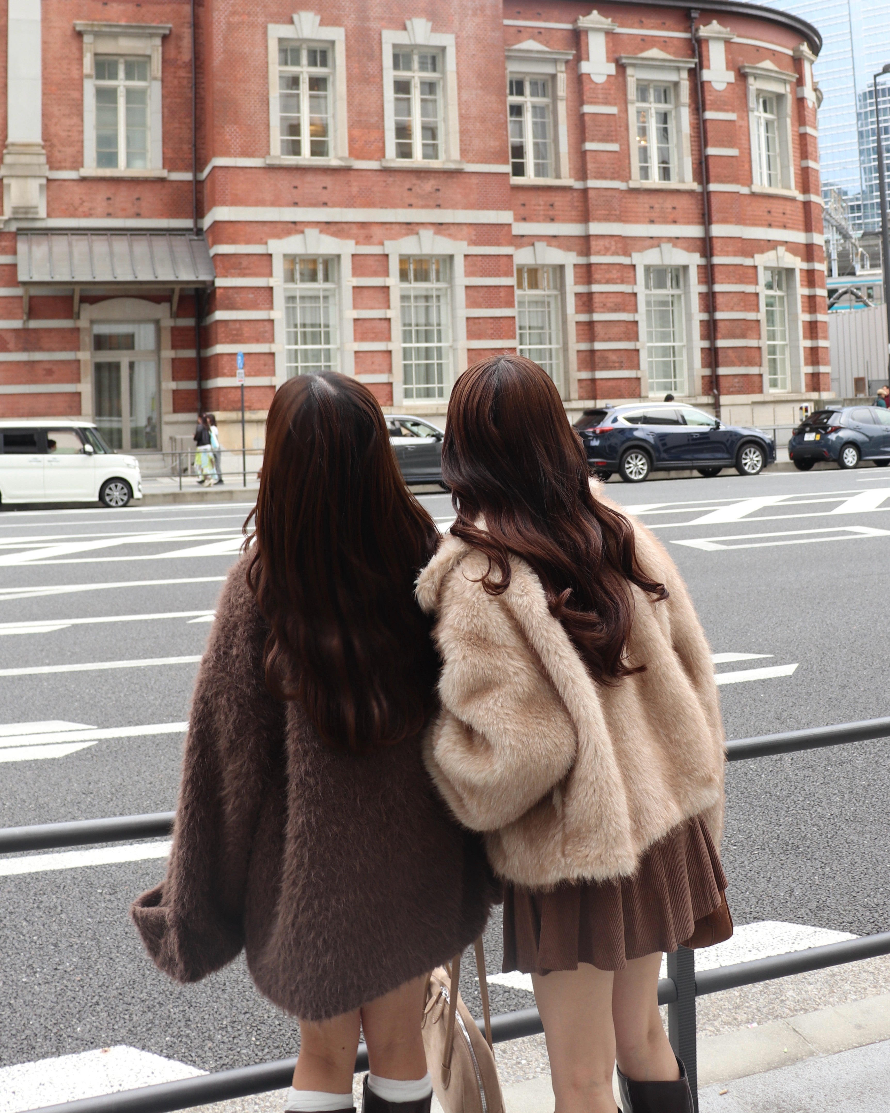 3wayスタンドカラーシャギーコート