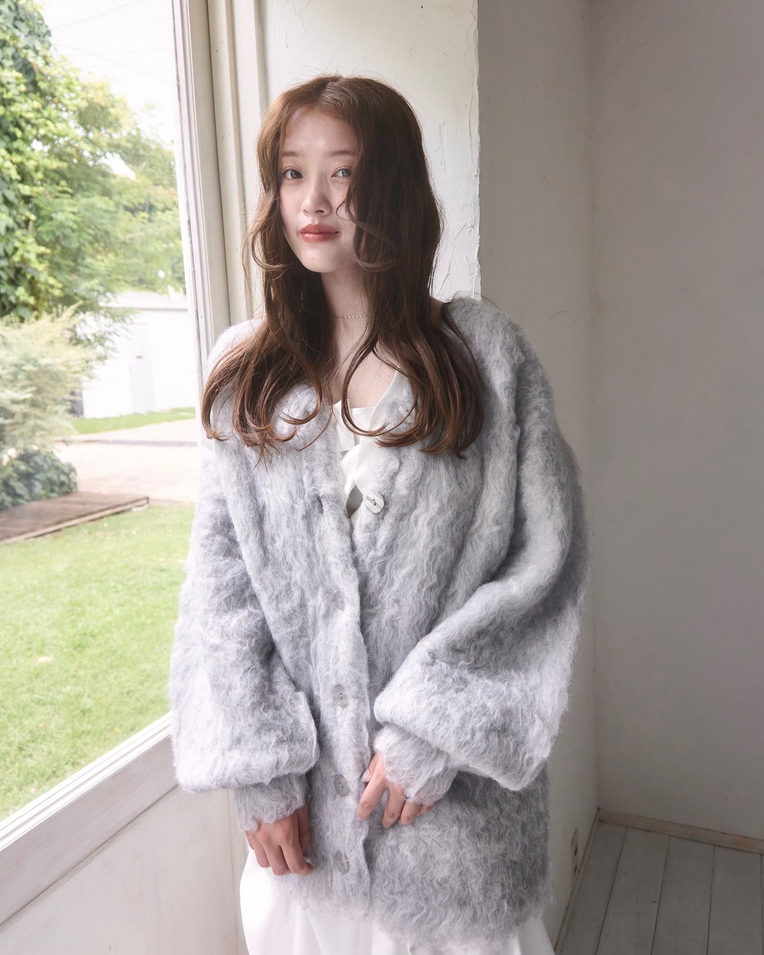 シャギーニットロングカーディガン｜MELLOWNEON (メロウネオン) 公式サイト