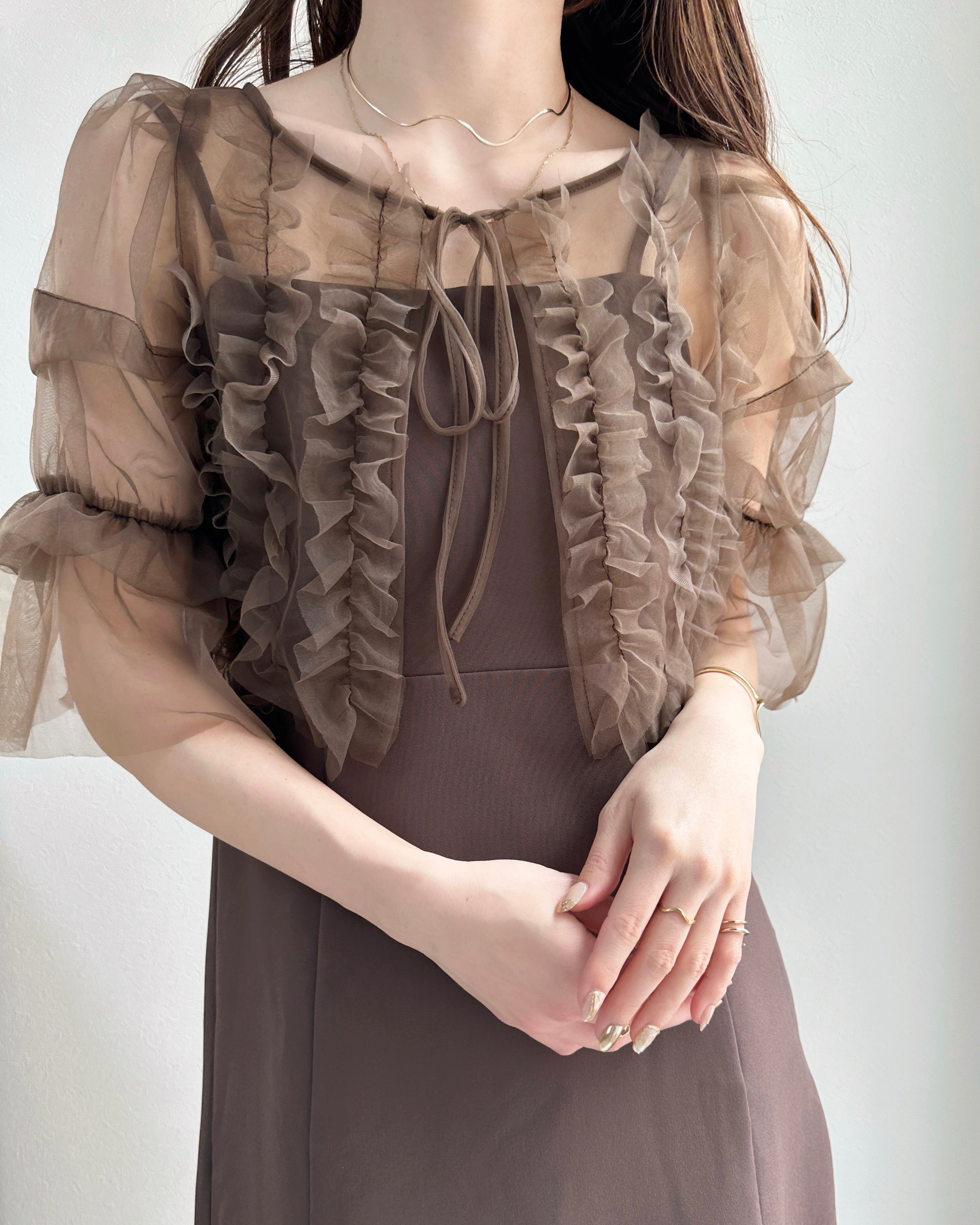 薄紗襯衫套禮服