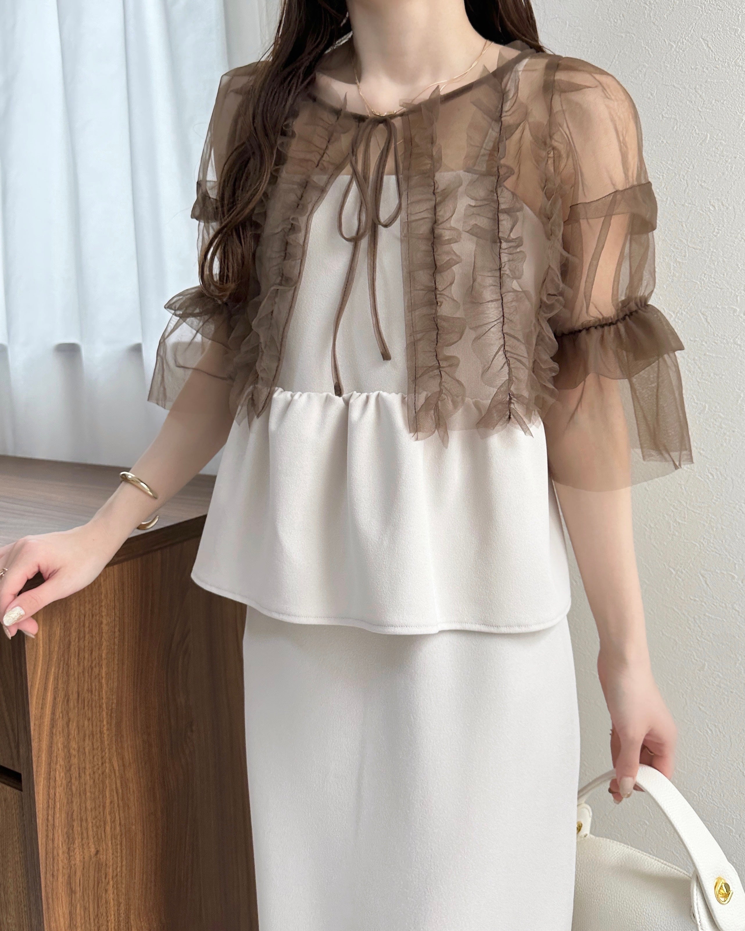 薄紗襯衫套禮服