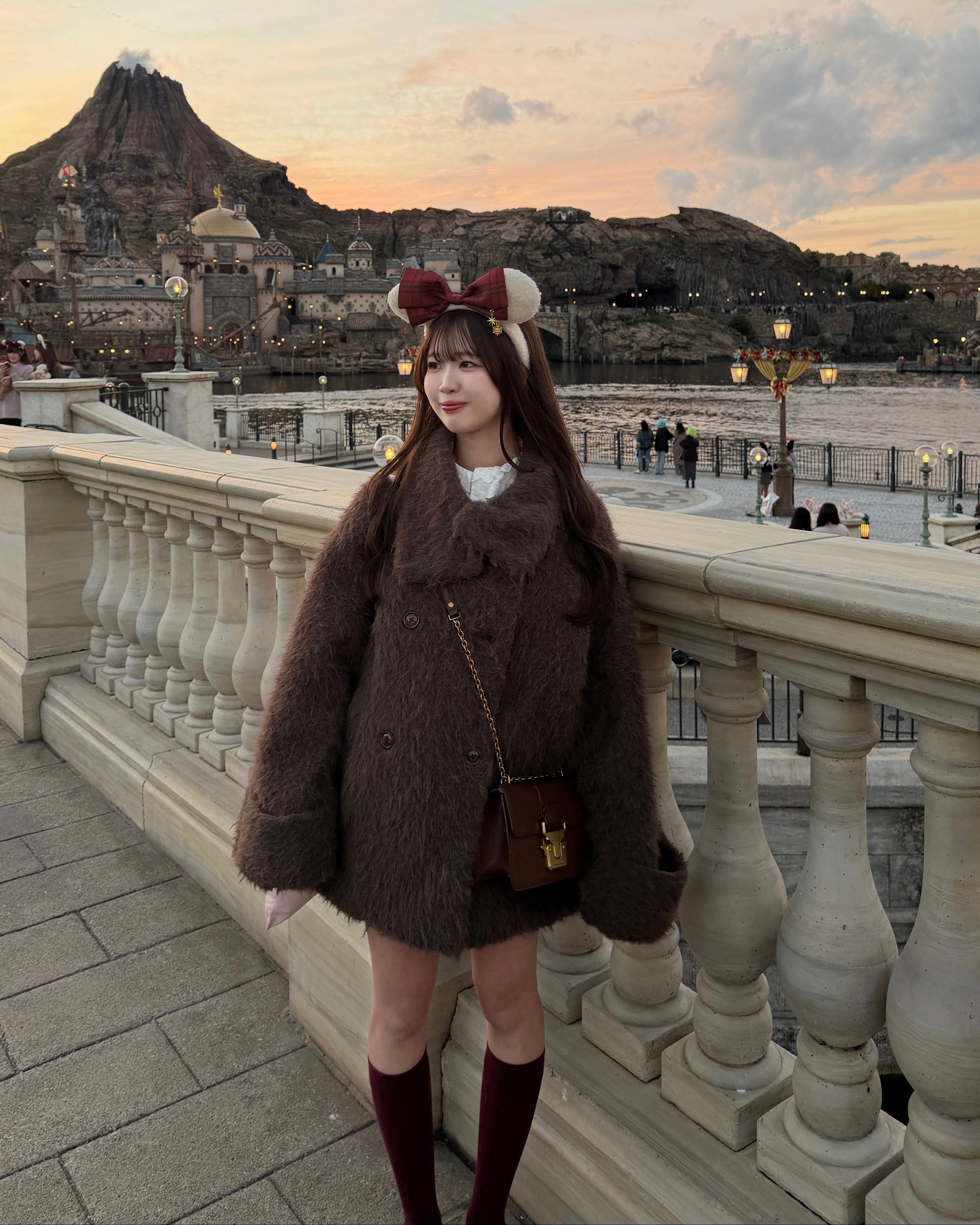 3wayスタンドカラーシャギーコート