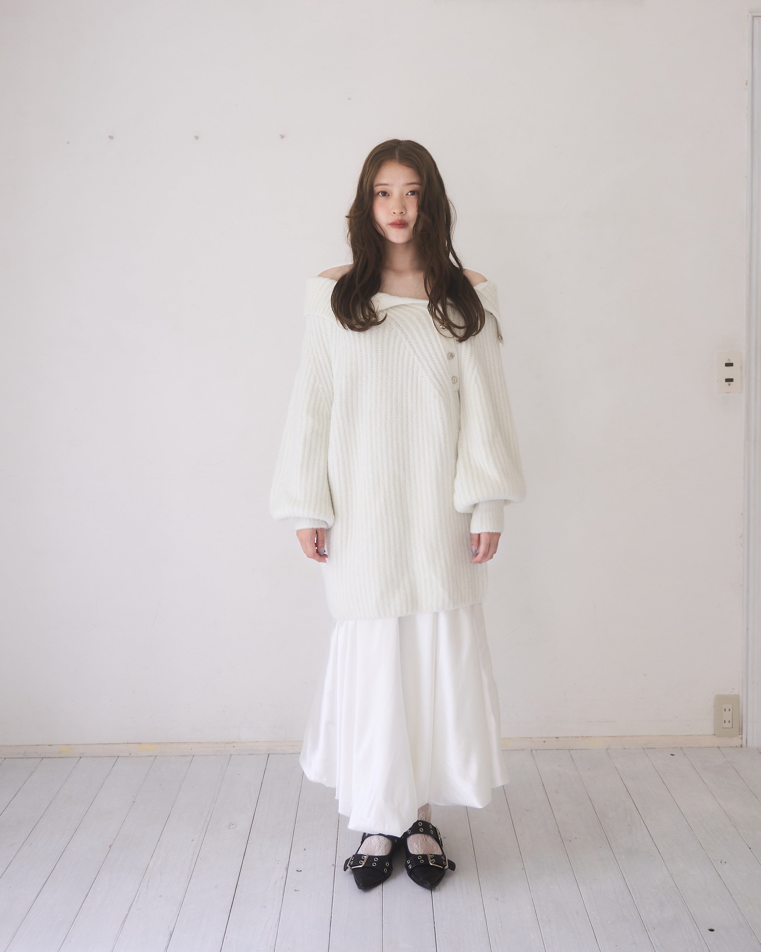 model:164cm/オフホワイト