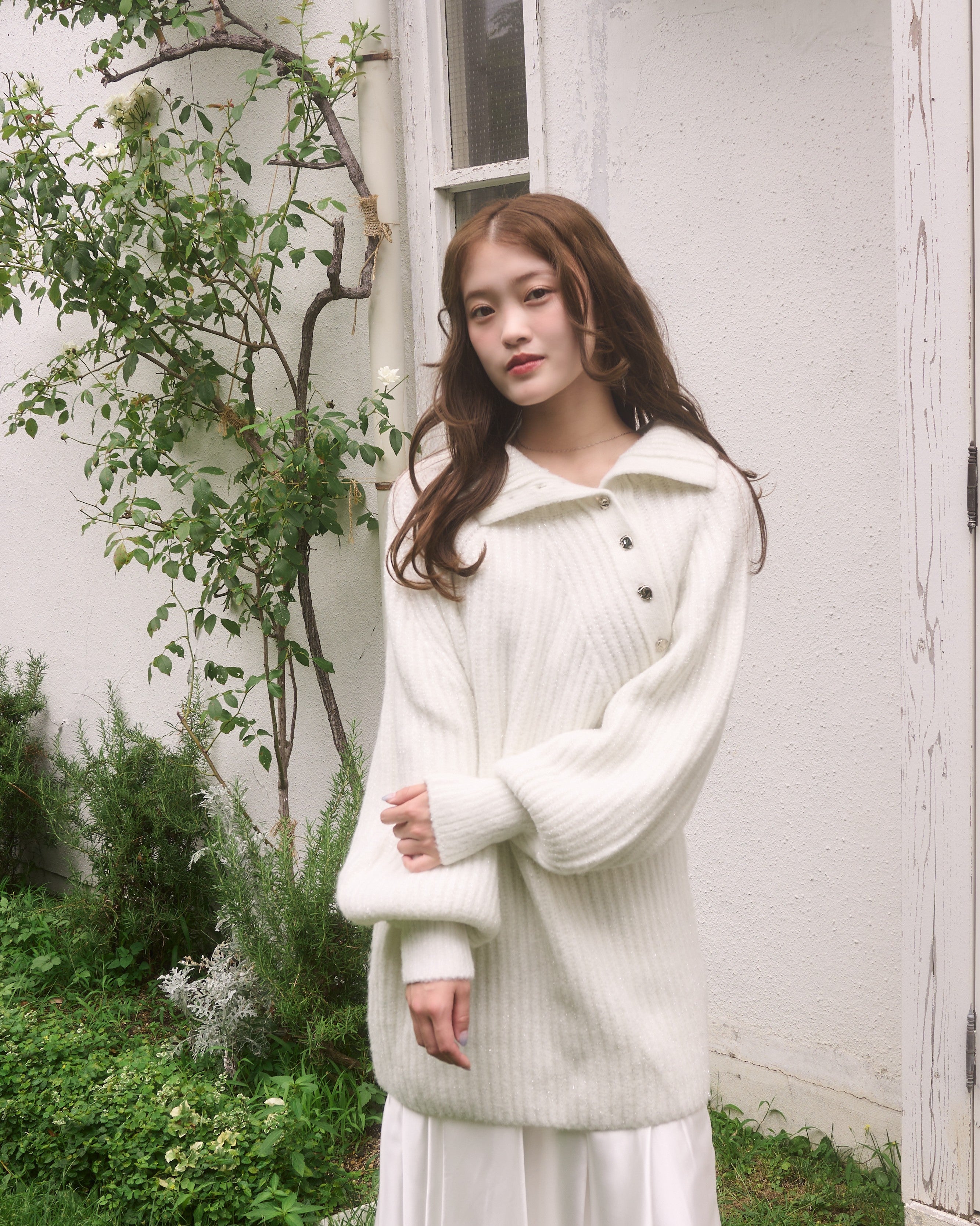 model:164cm/オフホワイト