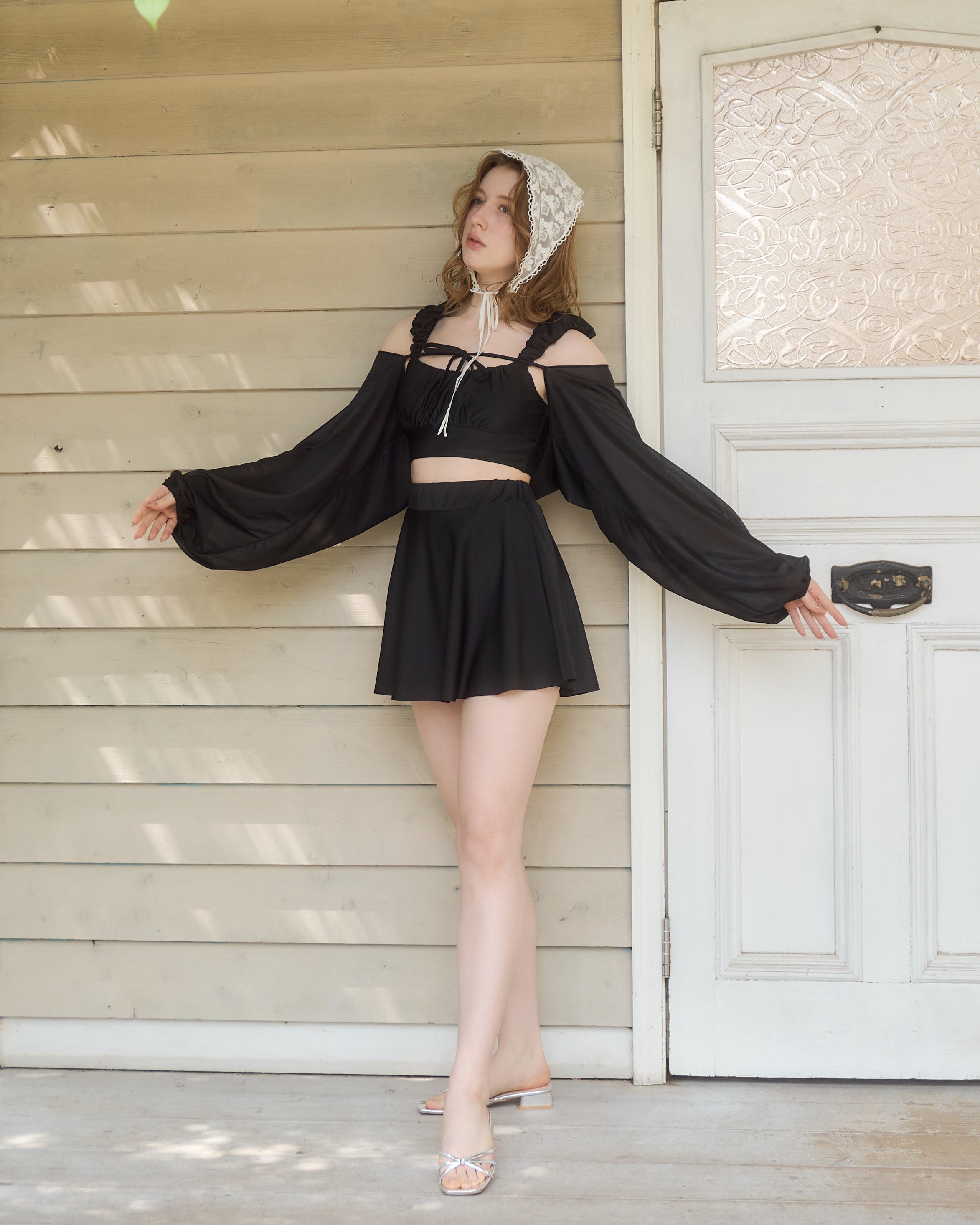 Bolero Set Gathered Swimwear