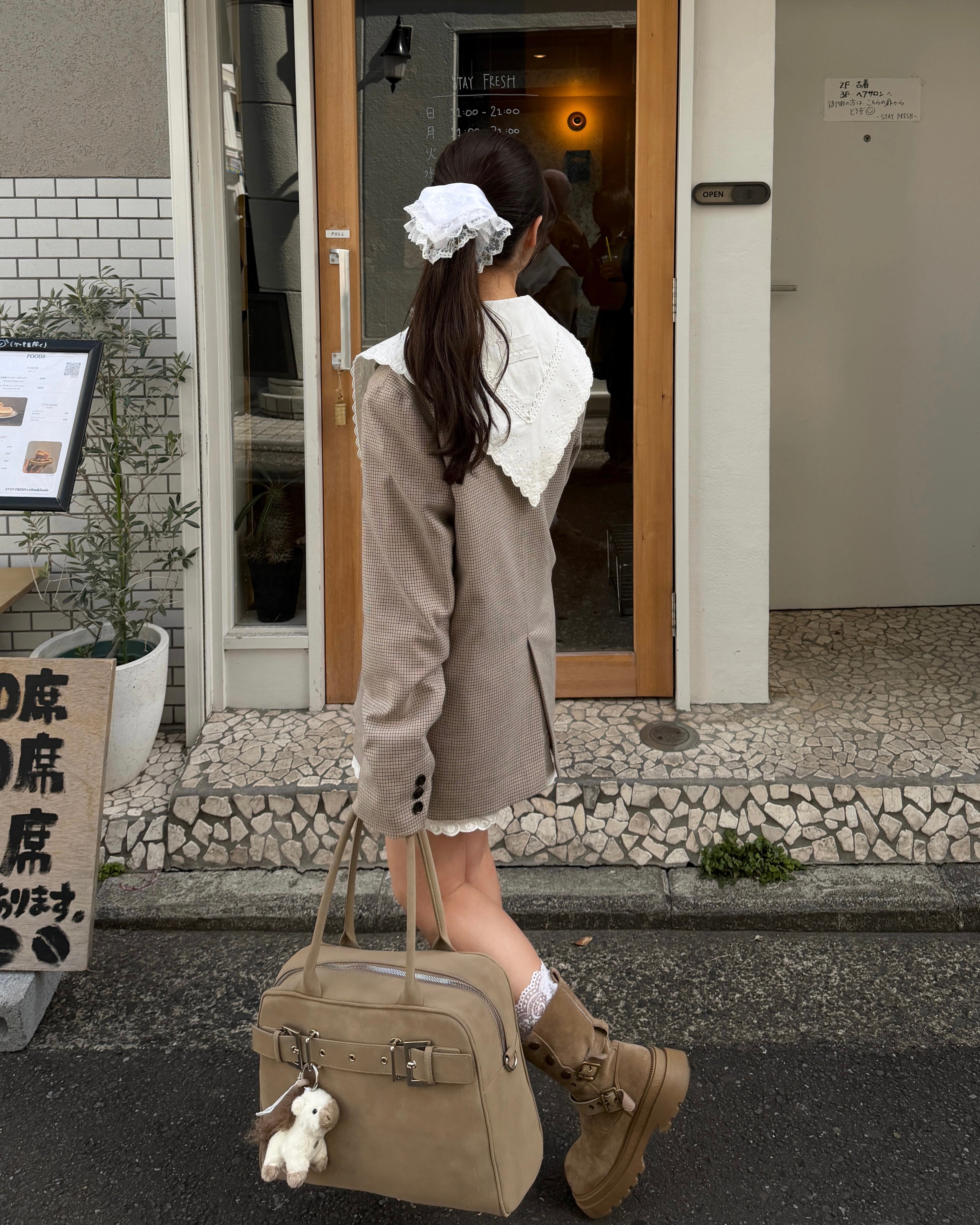 【予約】セーラーカラーシャツワンピース