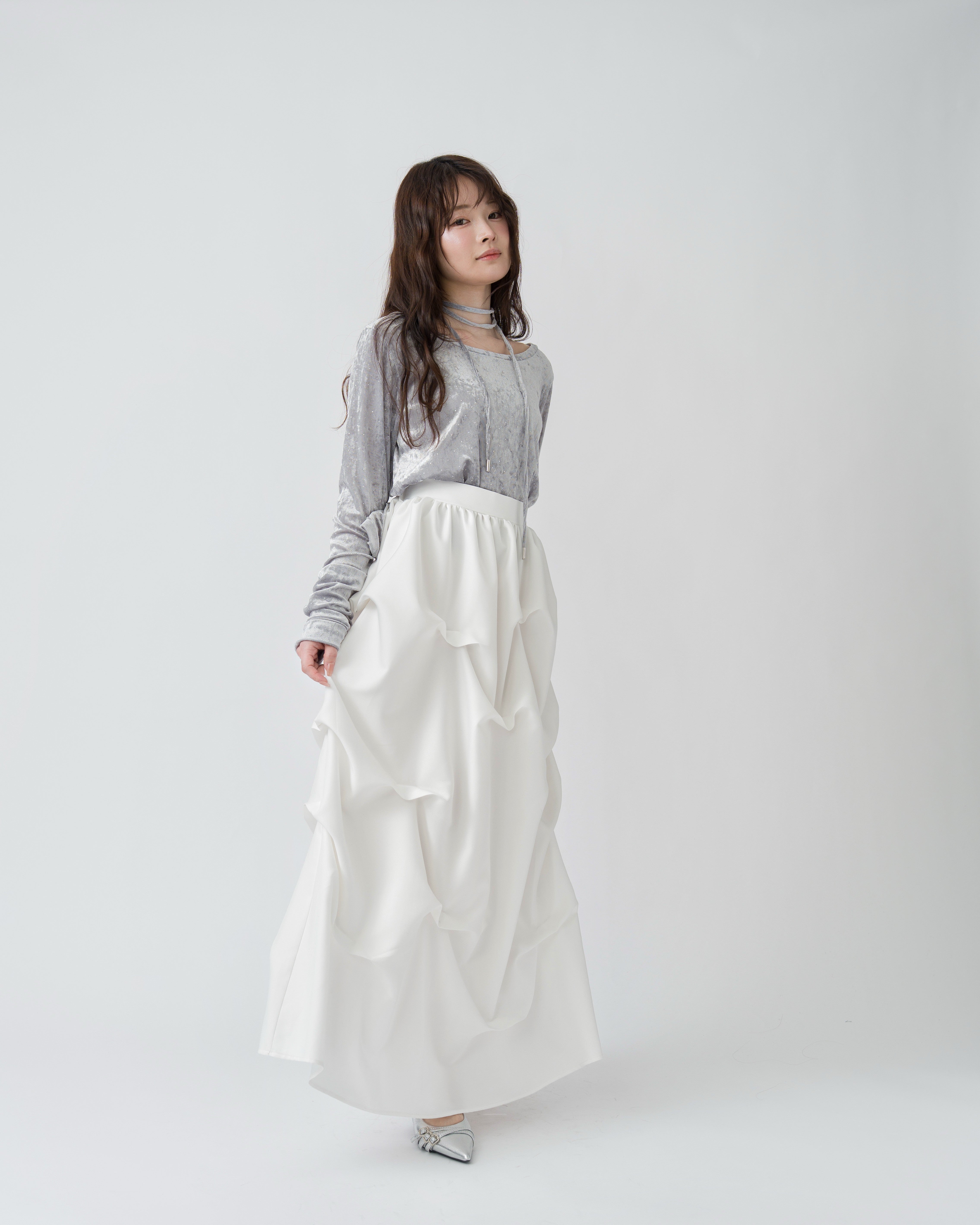 シアーベロアビジュートップス