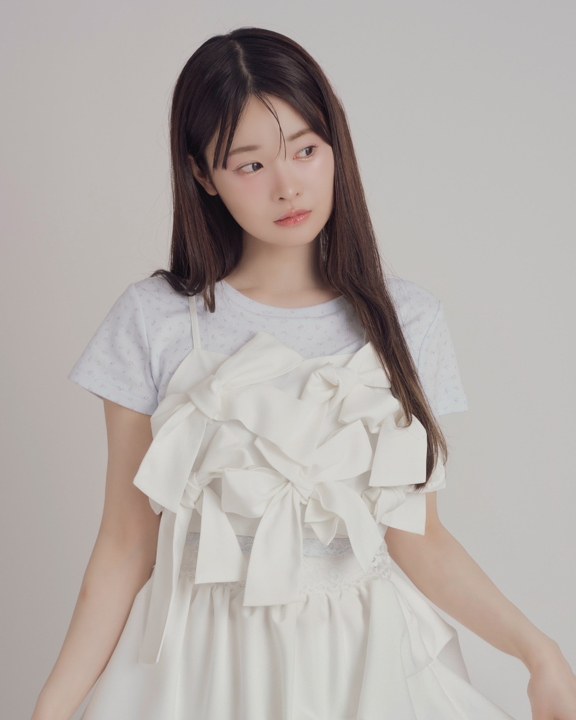 【一部予約】レースヘムTシャツ