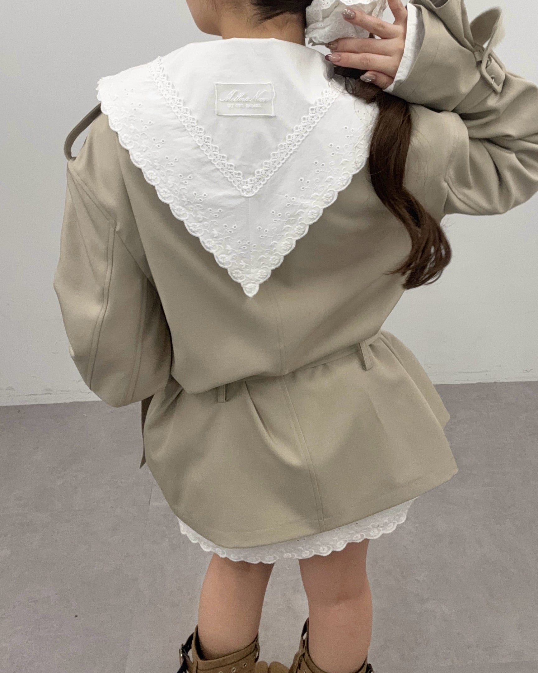 【予約】セーラーカラーシャツワンピース