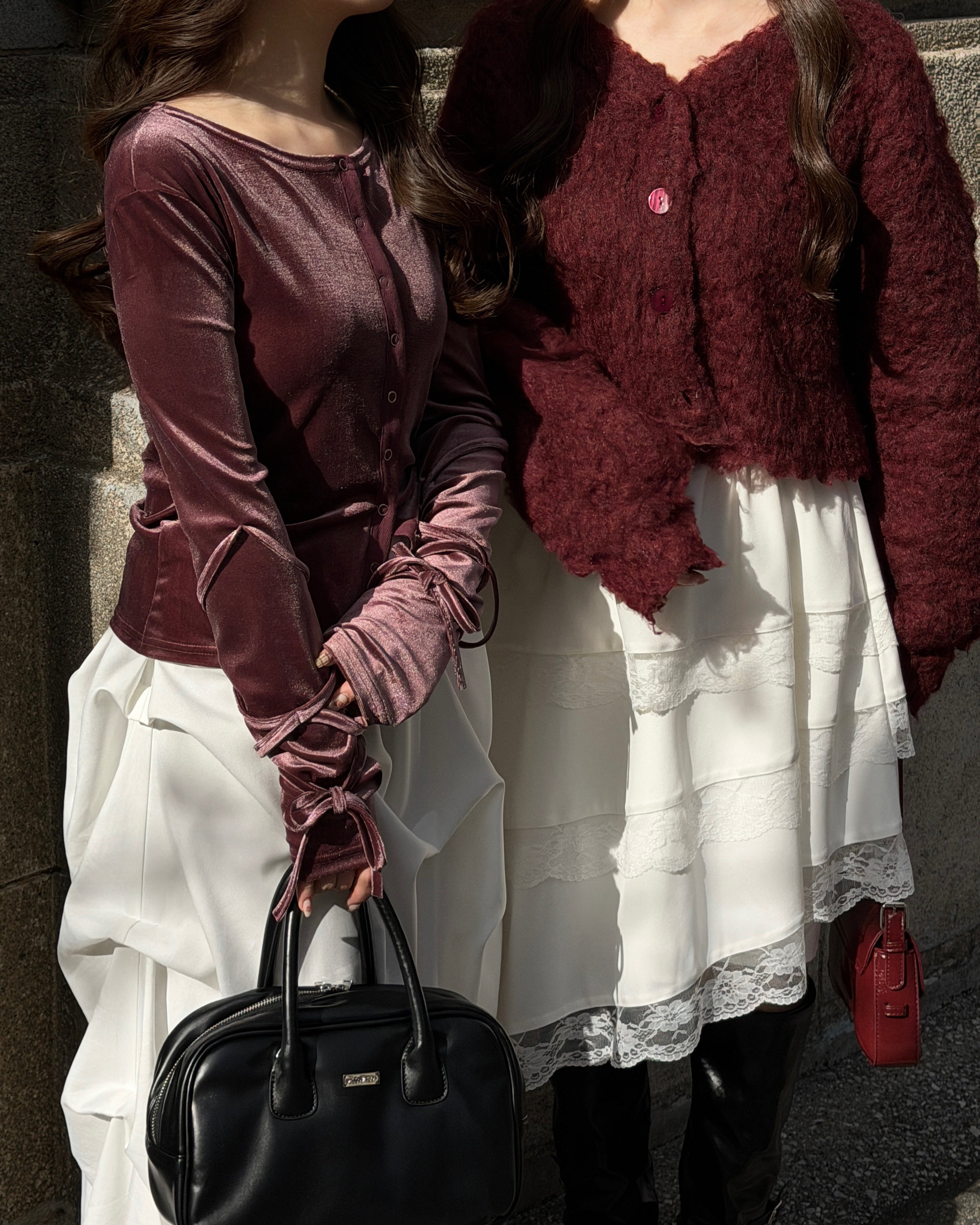 アシメレーススカート