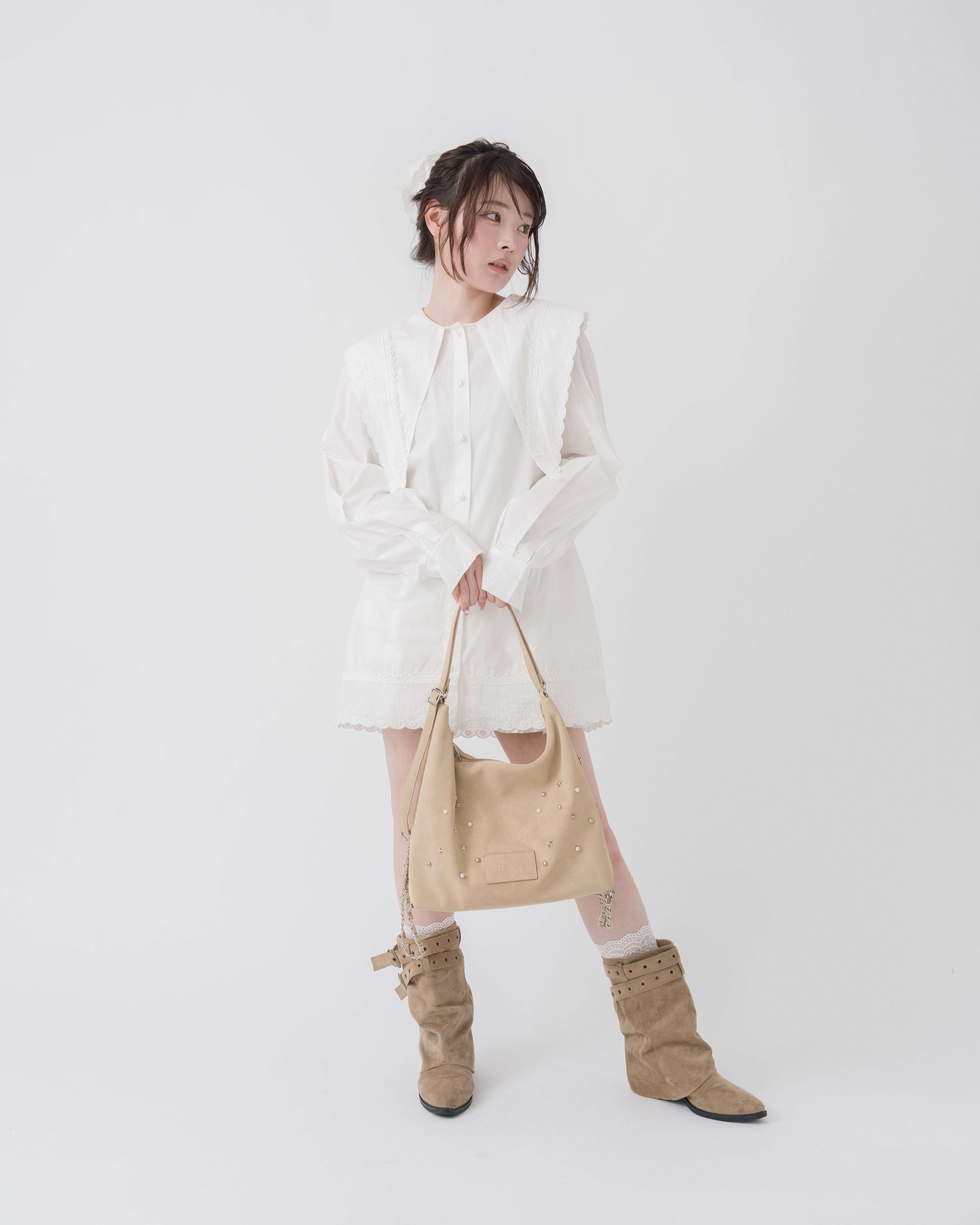 【予約】セーラーカラーシャツワンピース