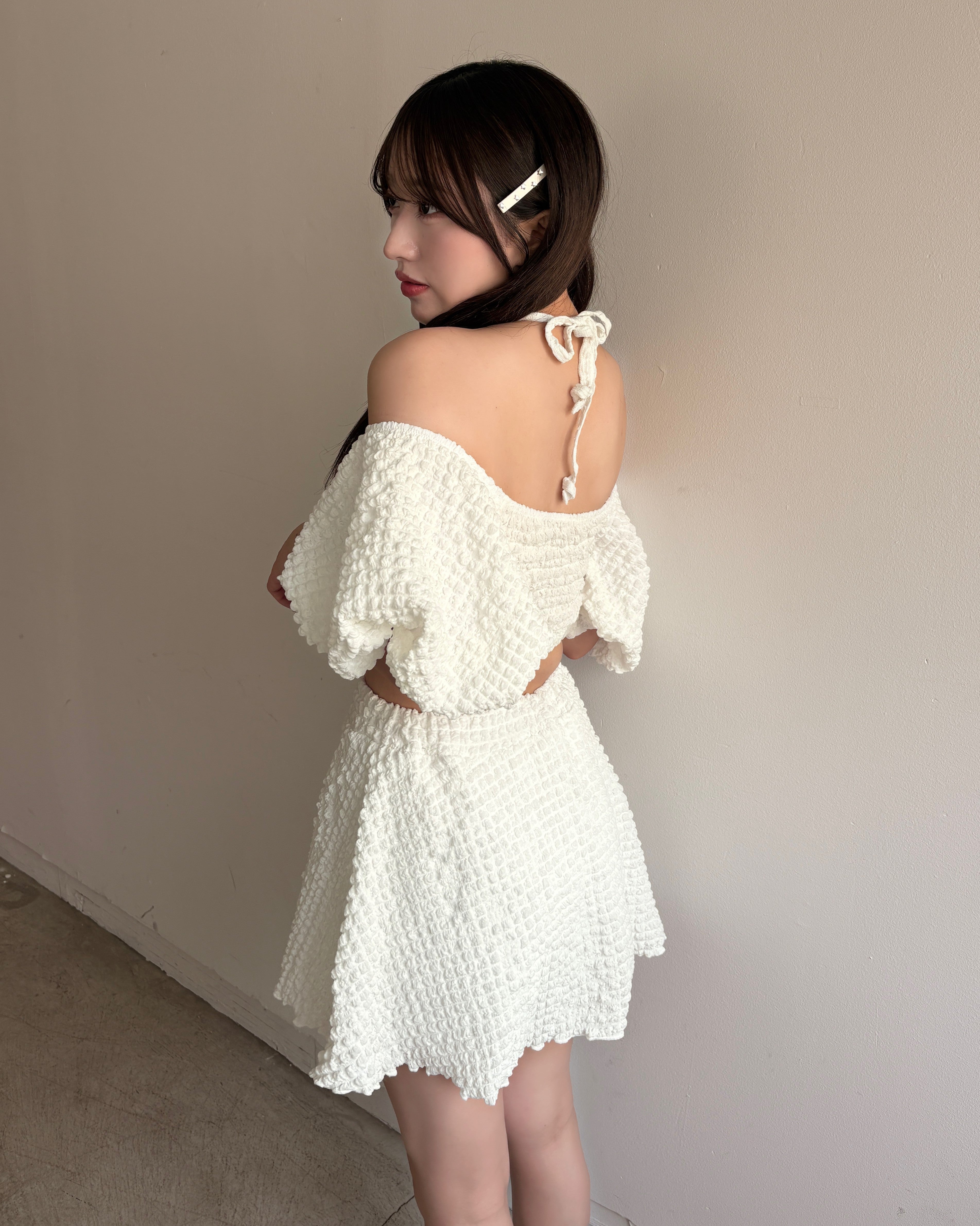 泡芙袖子泳衣