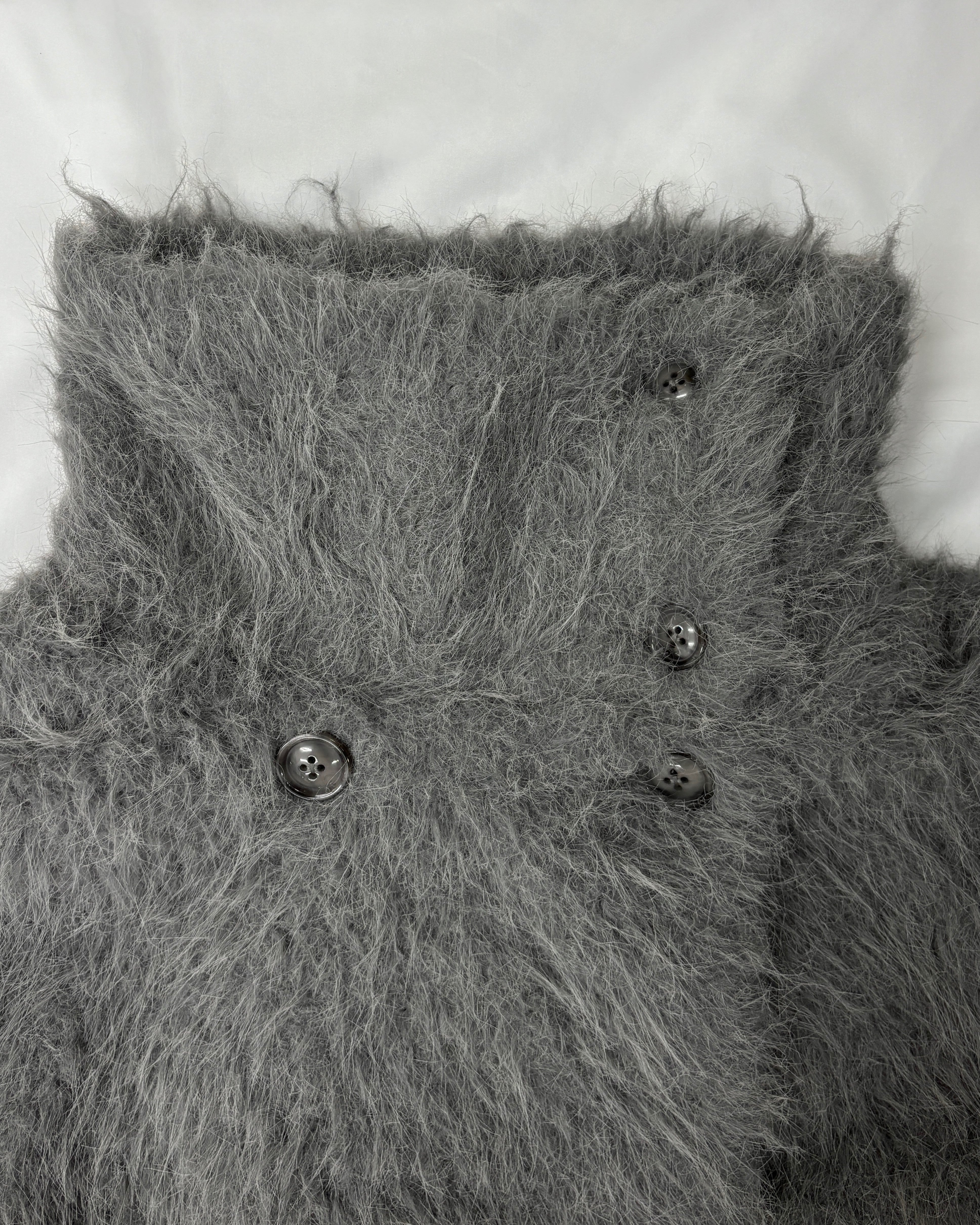 3way摊位衣领毛茸茸的外套