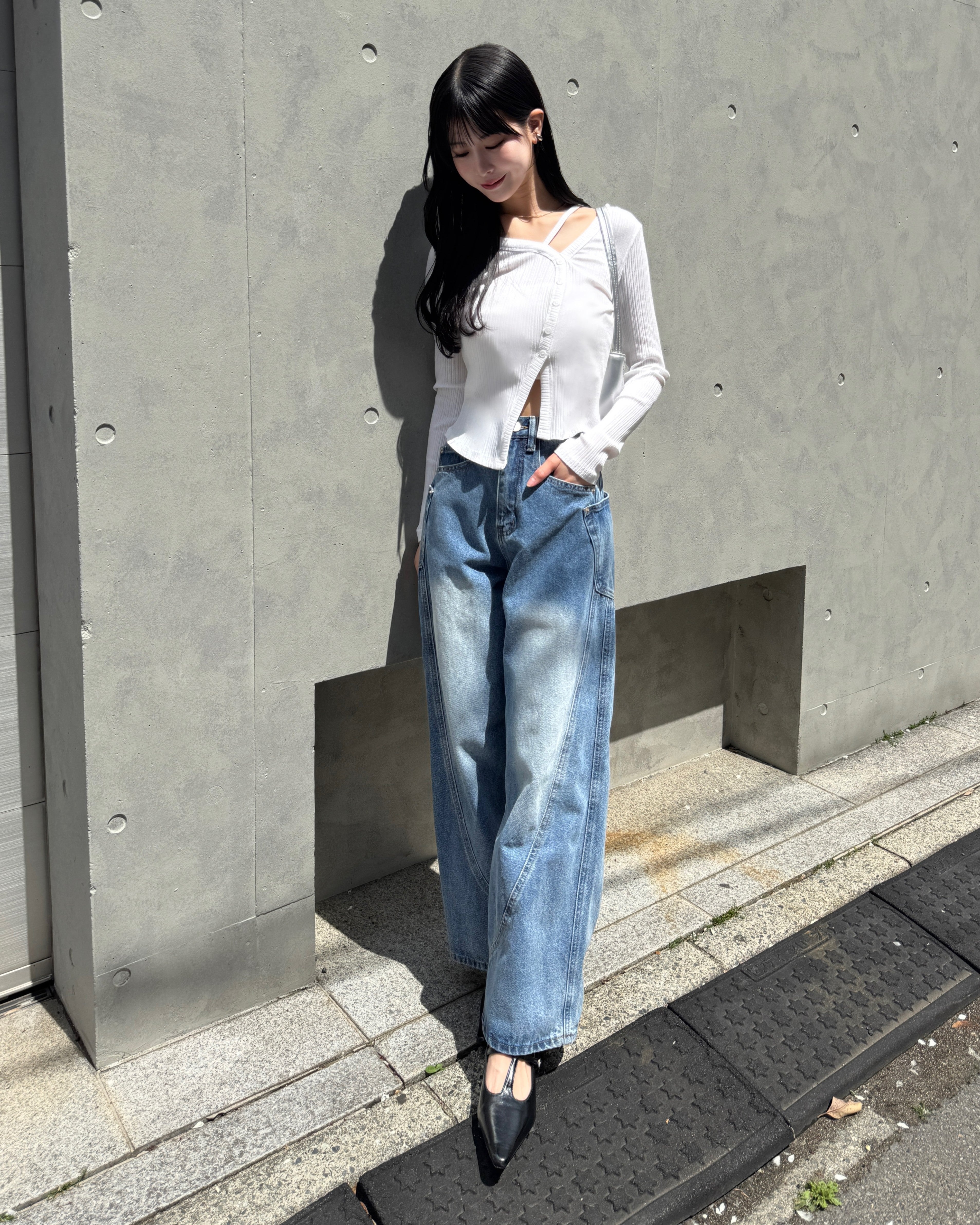 model:162cm/インディゴブルーM