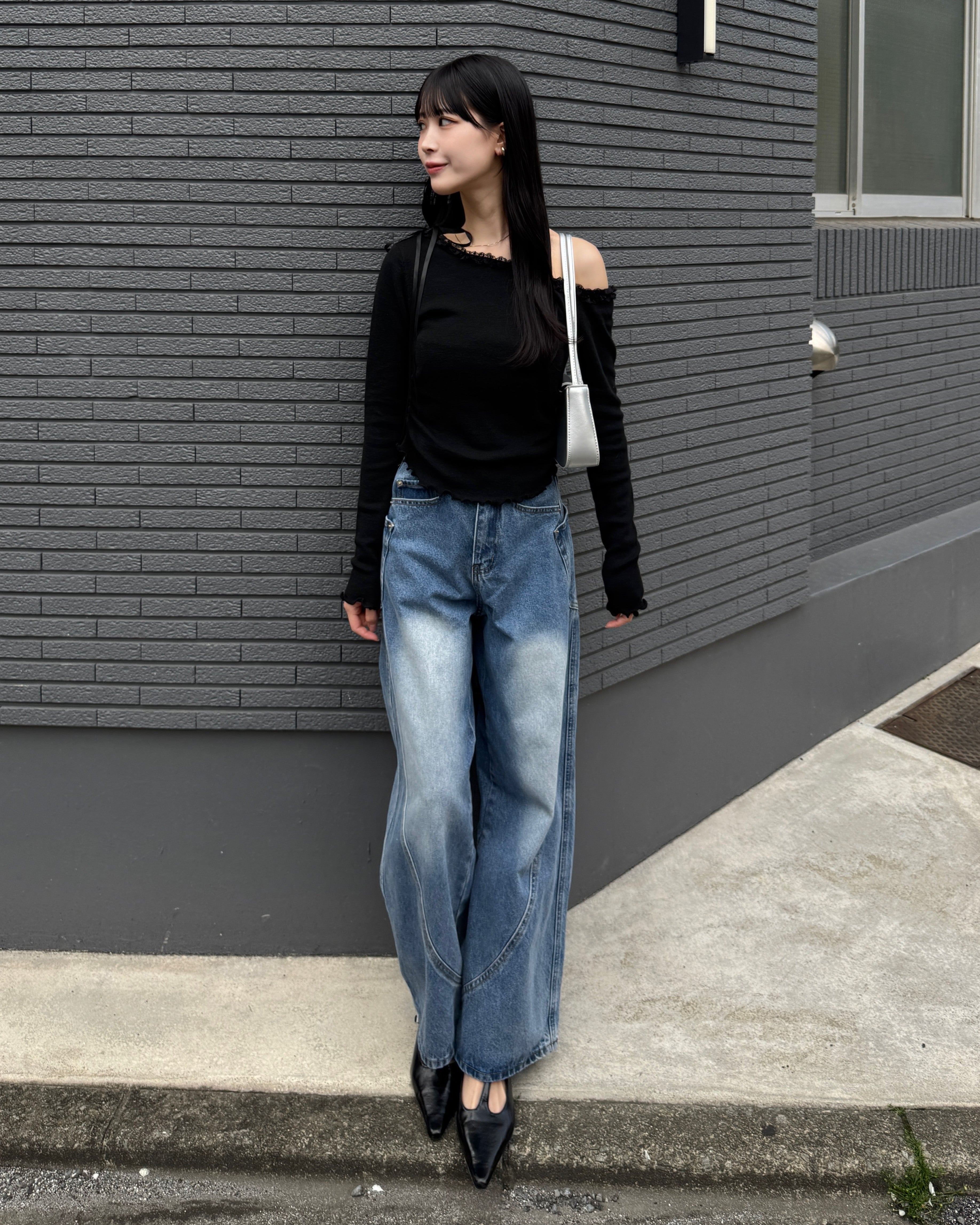 model:162cm/インディゴブルーM