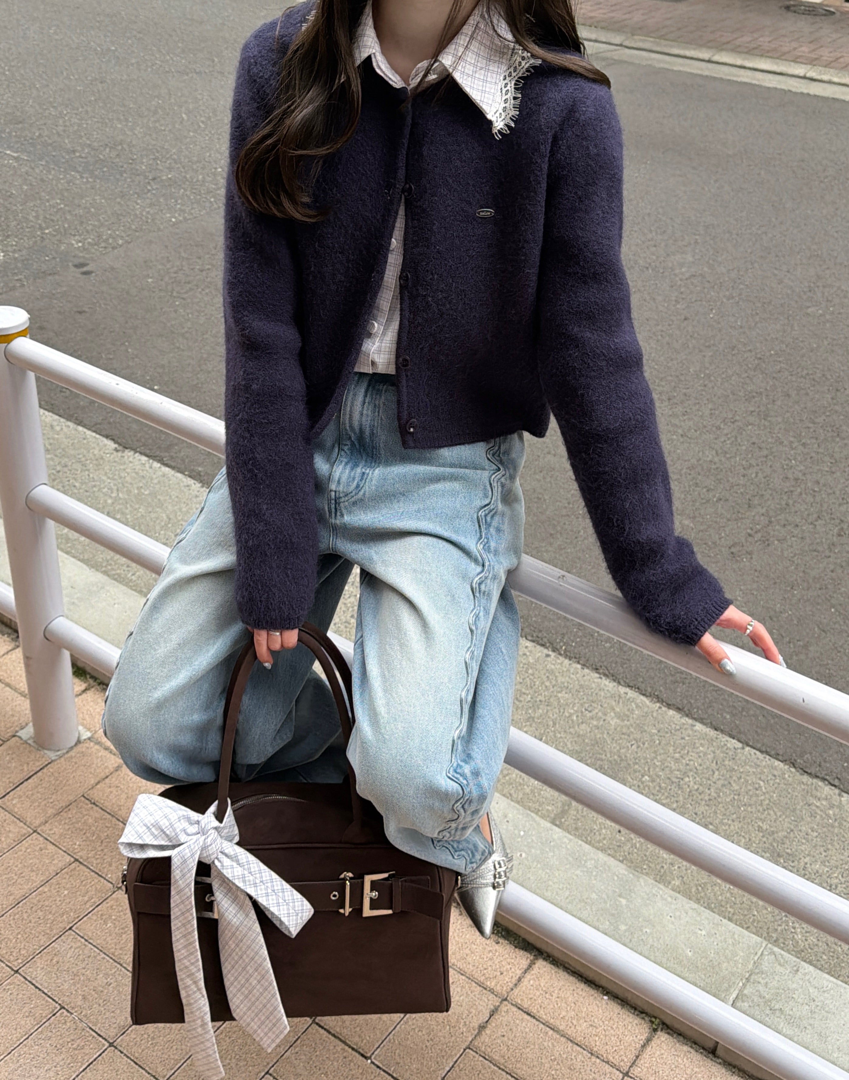 【一部予約】ネクタイセットレースドッキングシャツ