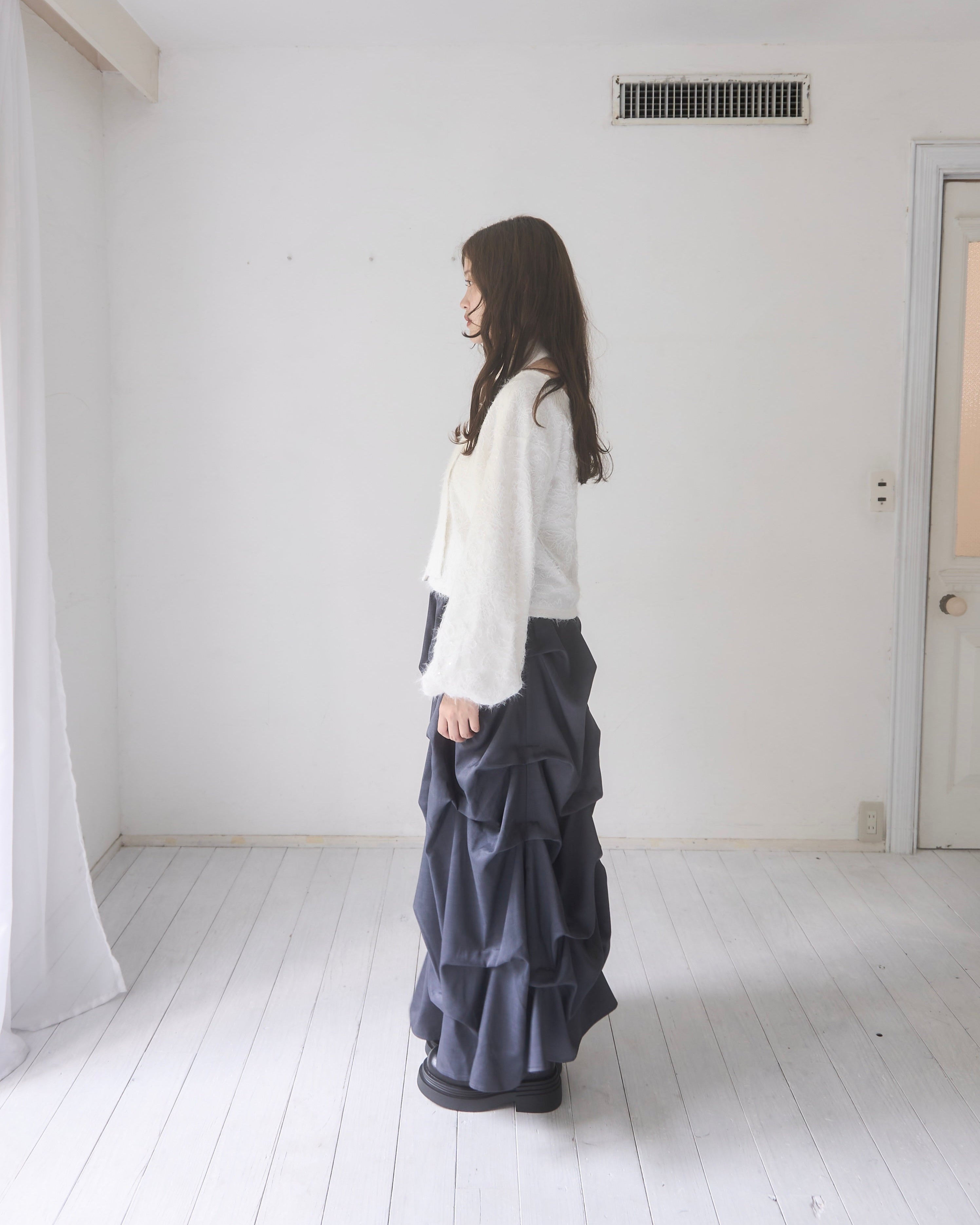 Random tuck skirt