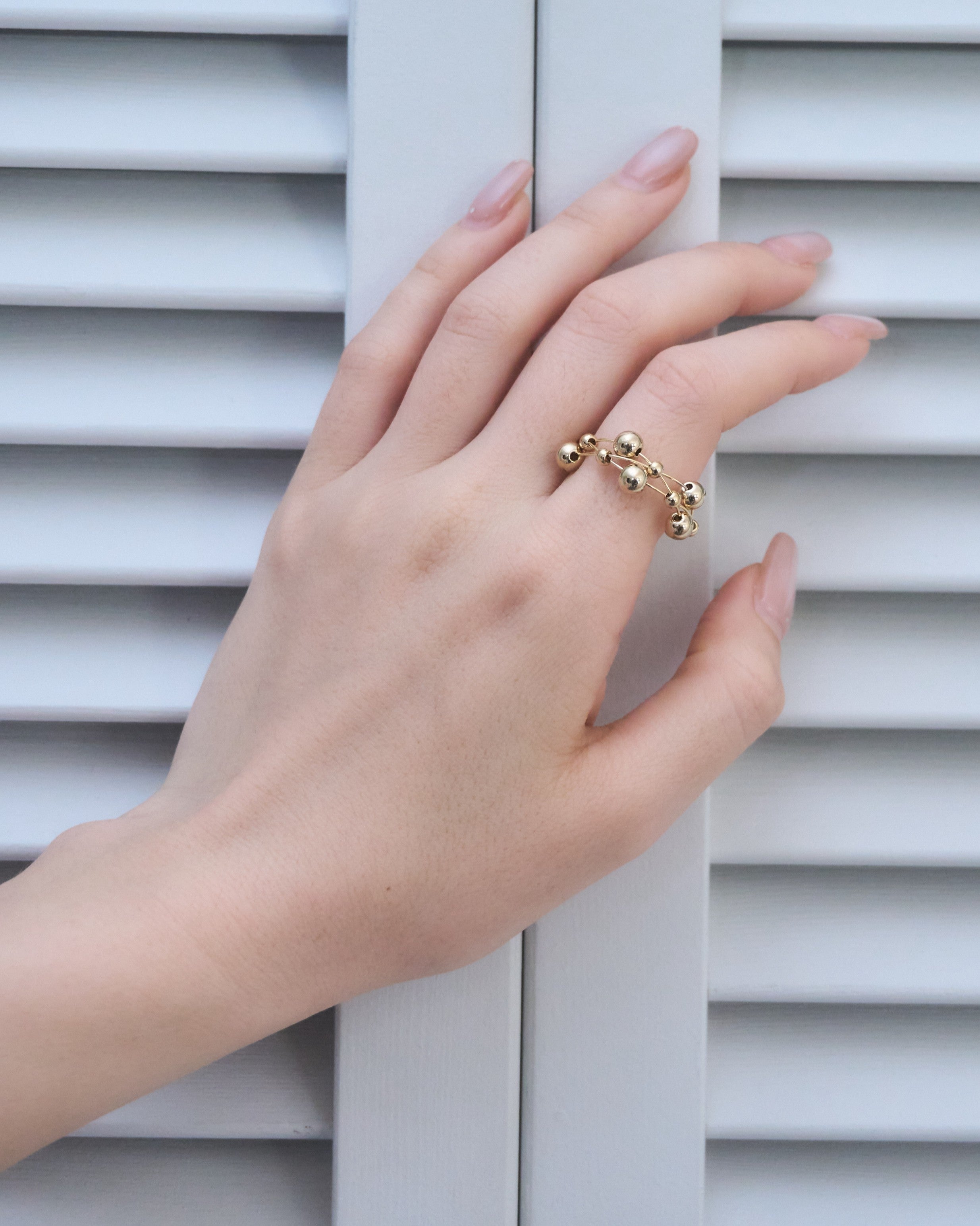Random Bubble Metal Ring