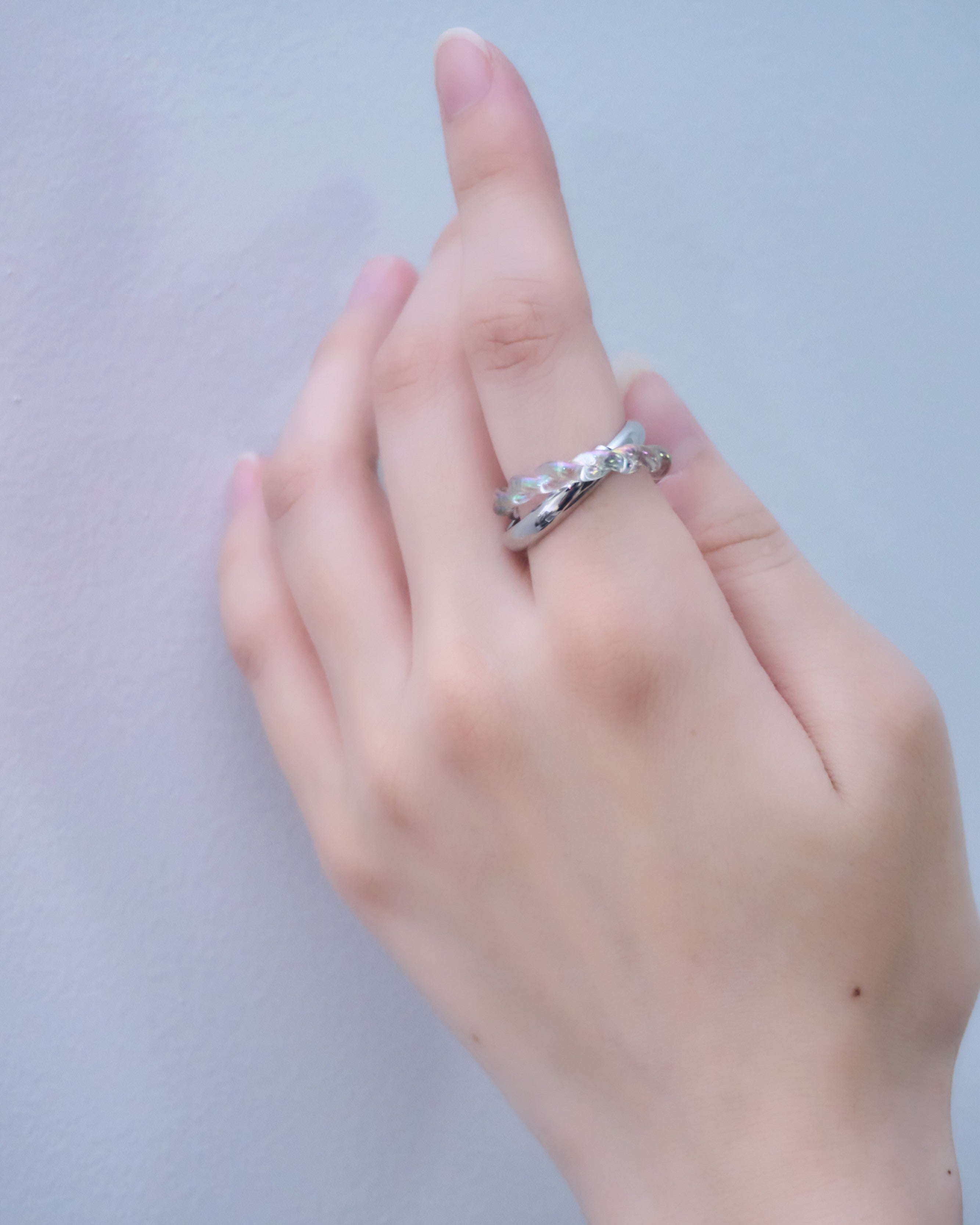 Beads and metal docking ring
