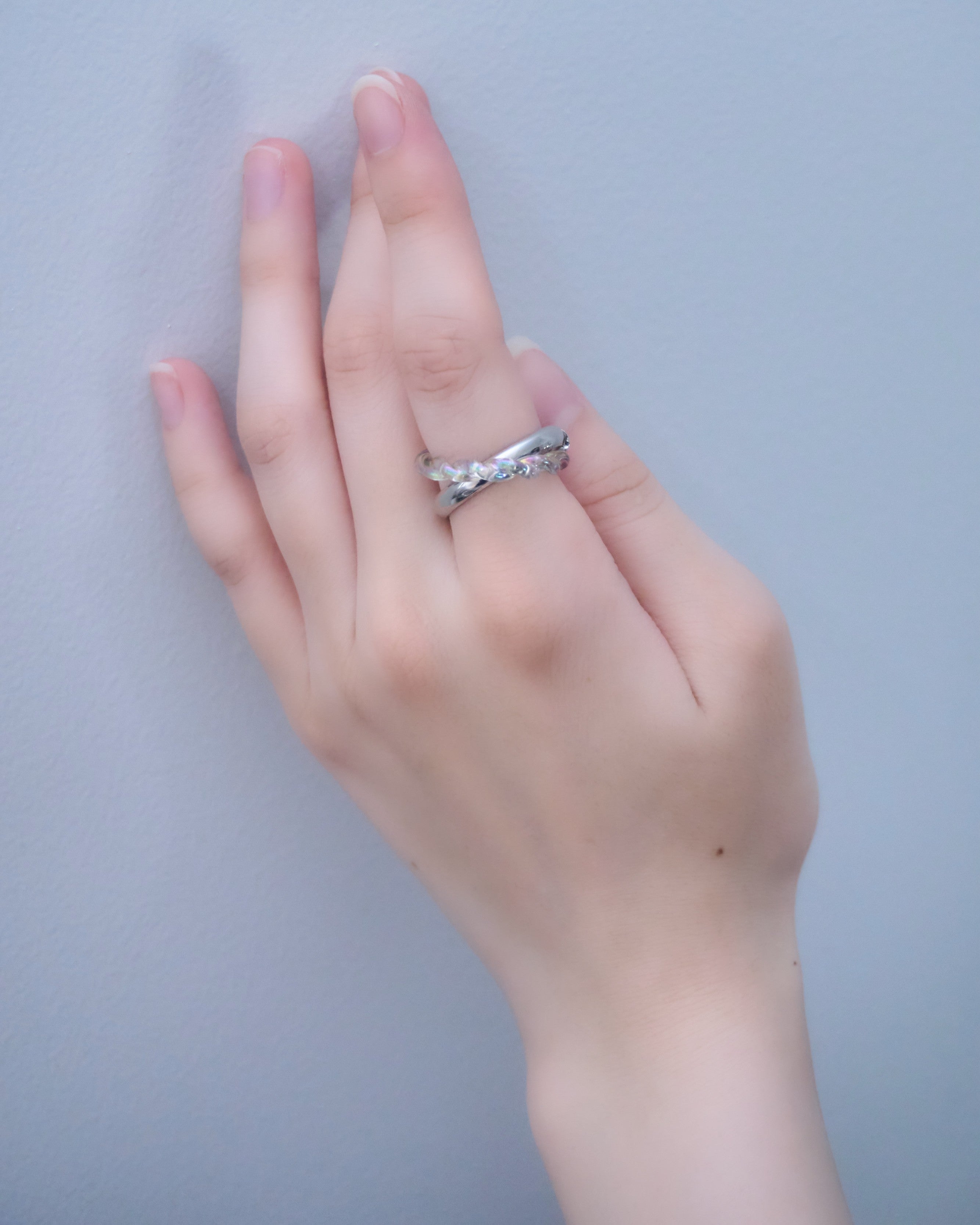 Beads and metal docking ring