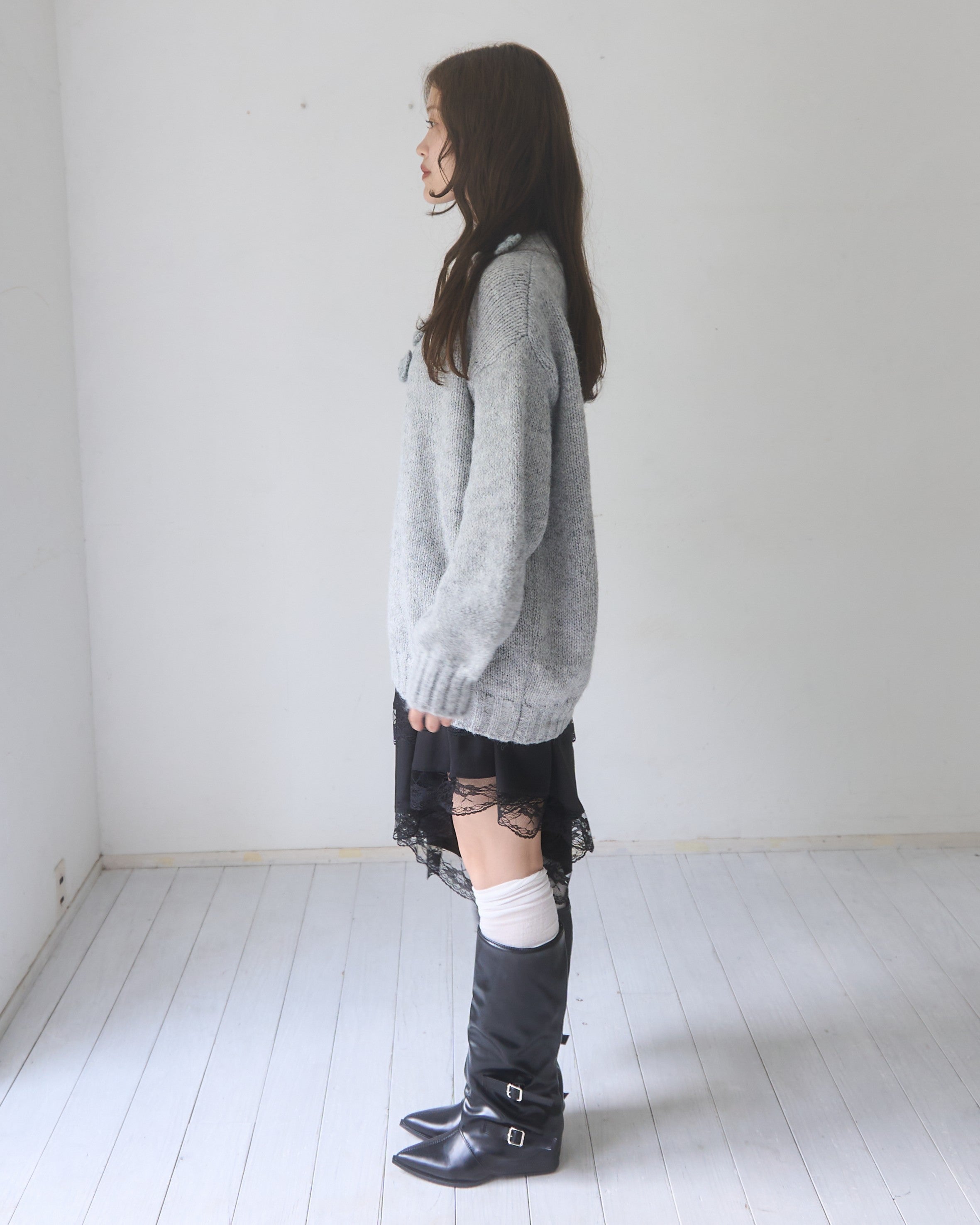 アシメレーススカート