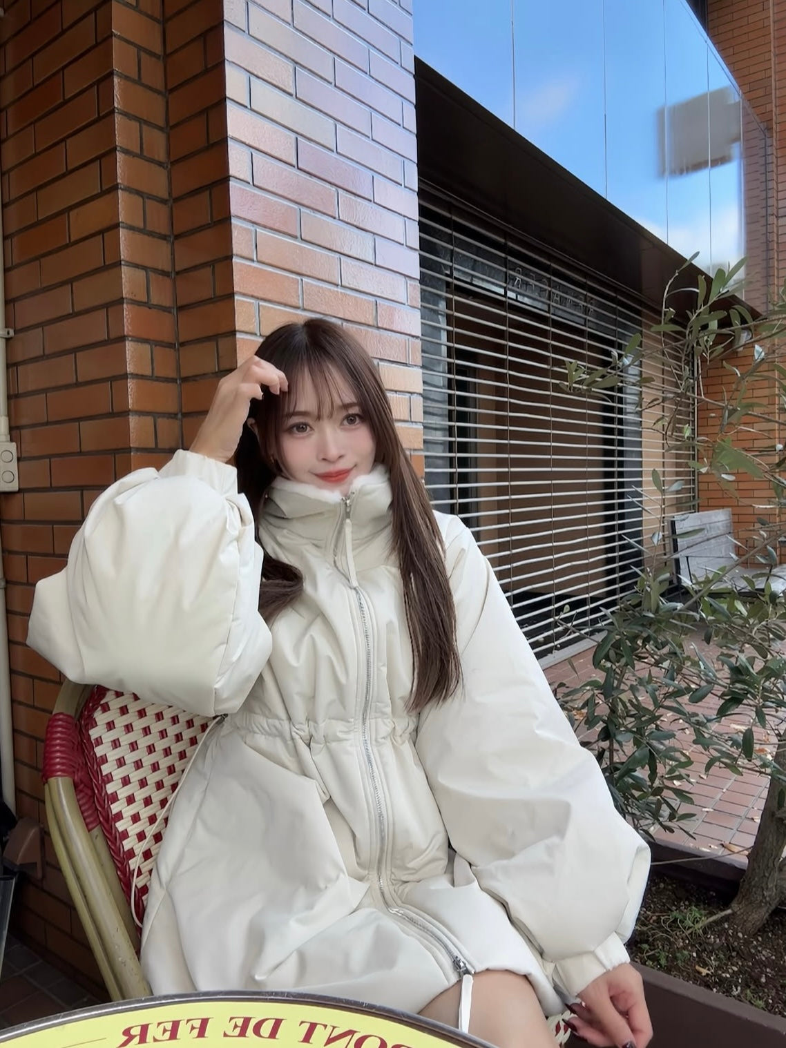 3wayドロスト中綿ダウンコート