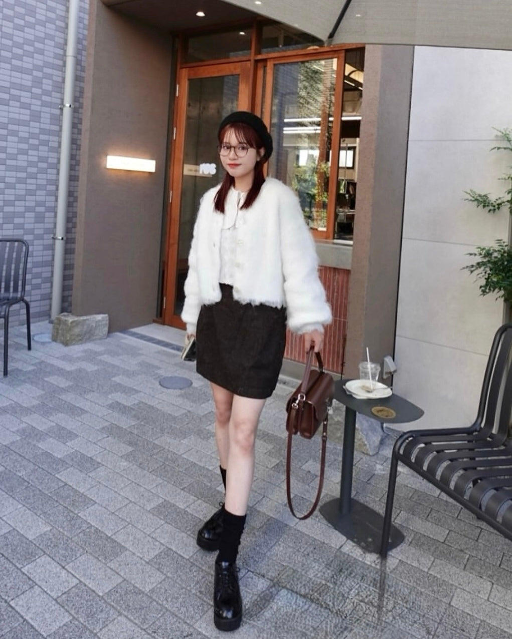 蓬松的针织开衫