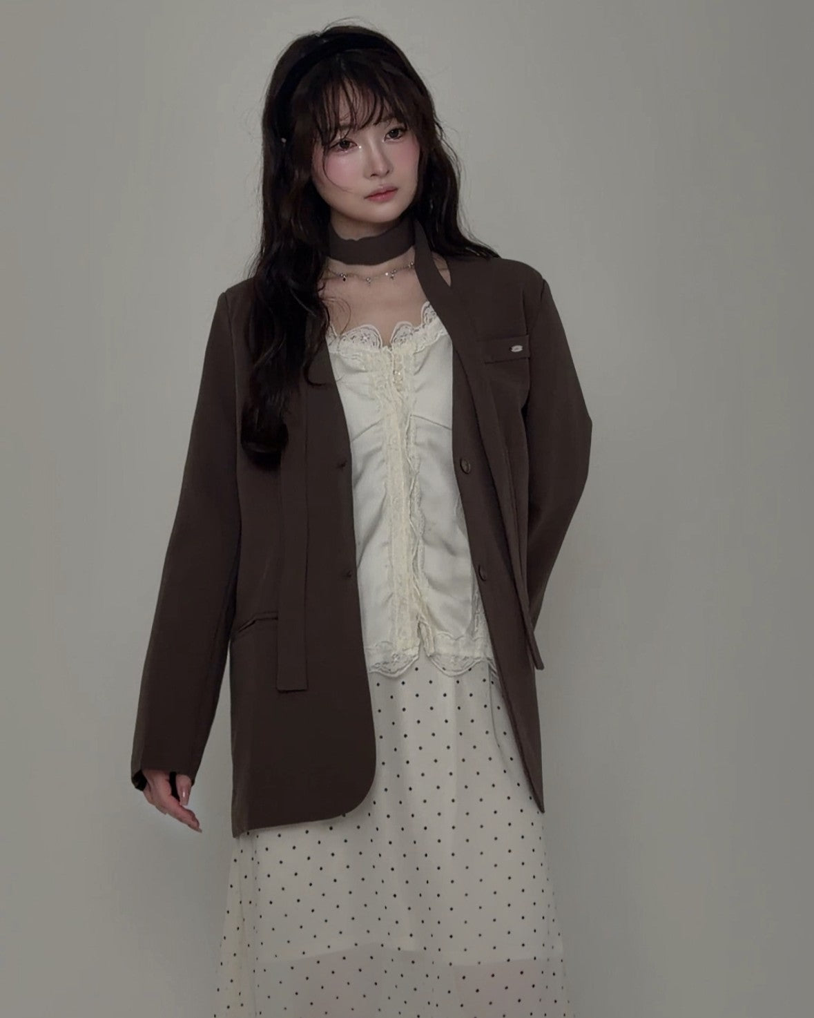 サテンレースキャミトップス