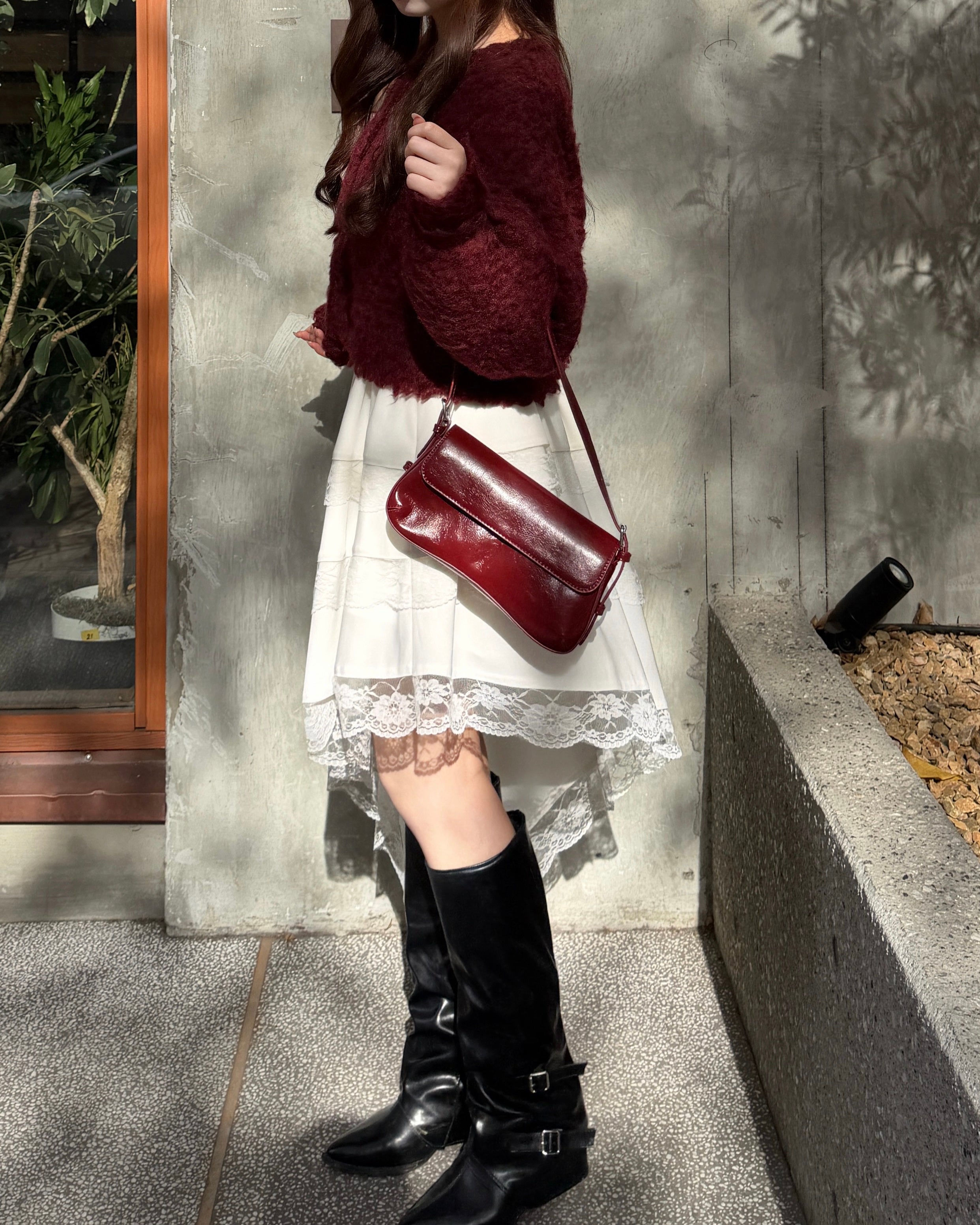 アシメレーススカート