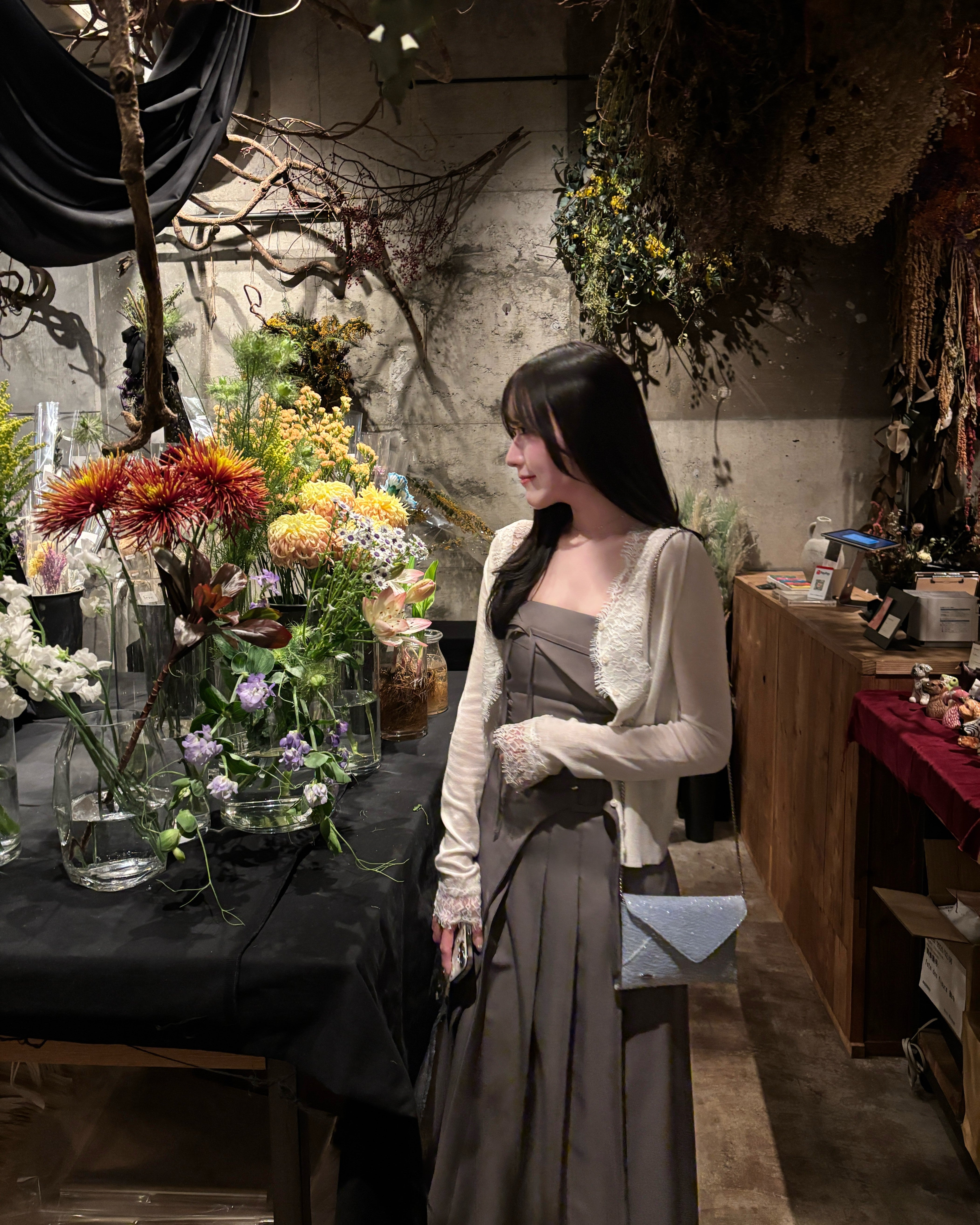 2wayスパンコールレターミニバッグ