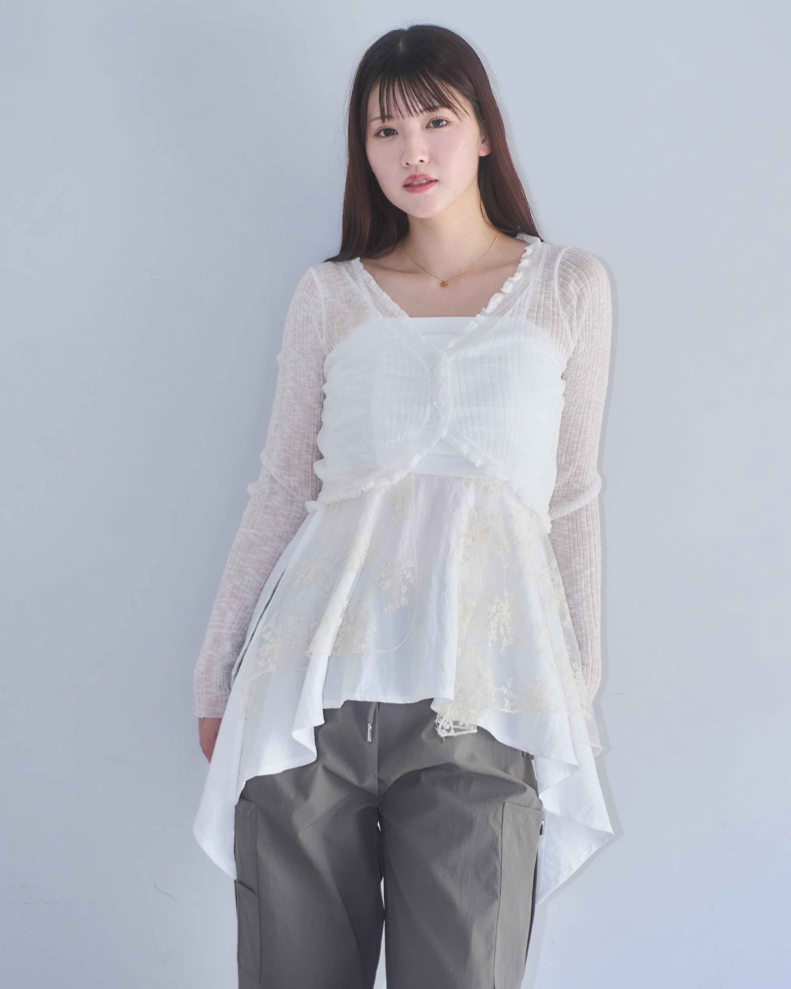 model:162cm/ホワイト