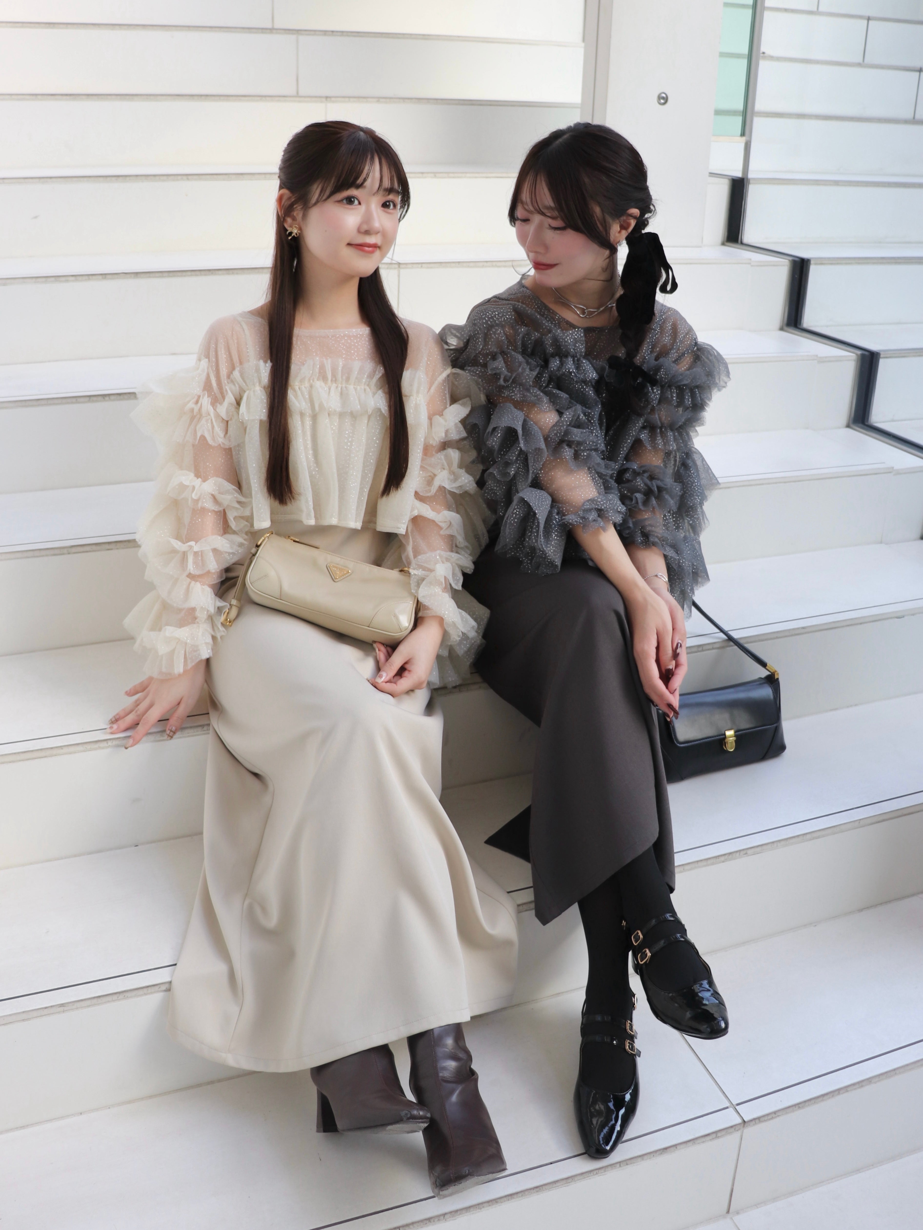 フリルラメチュールオケージョンワンピース