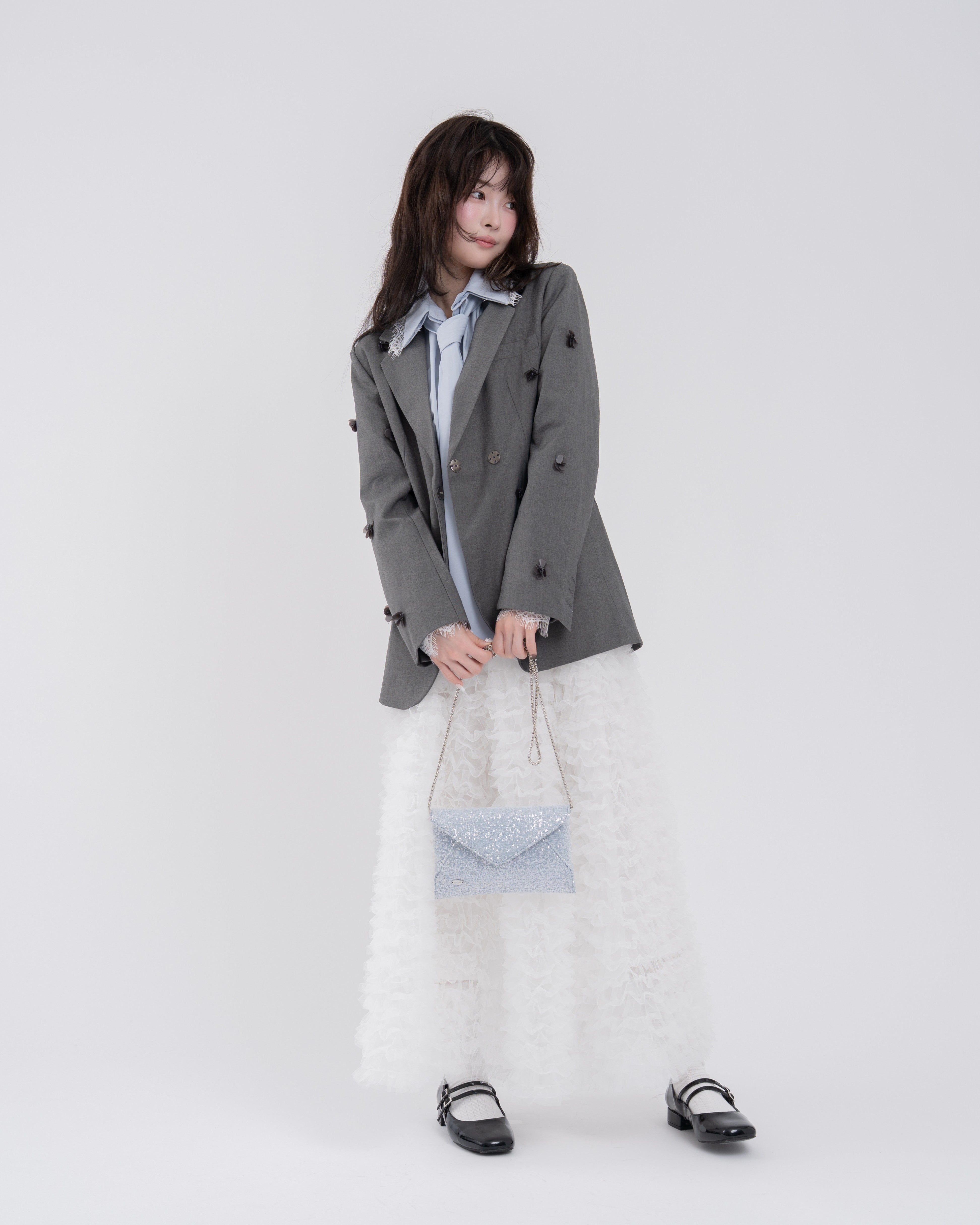 2wayスパンコールレターミニバッグ