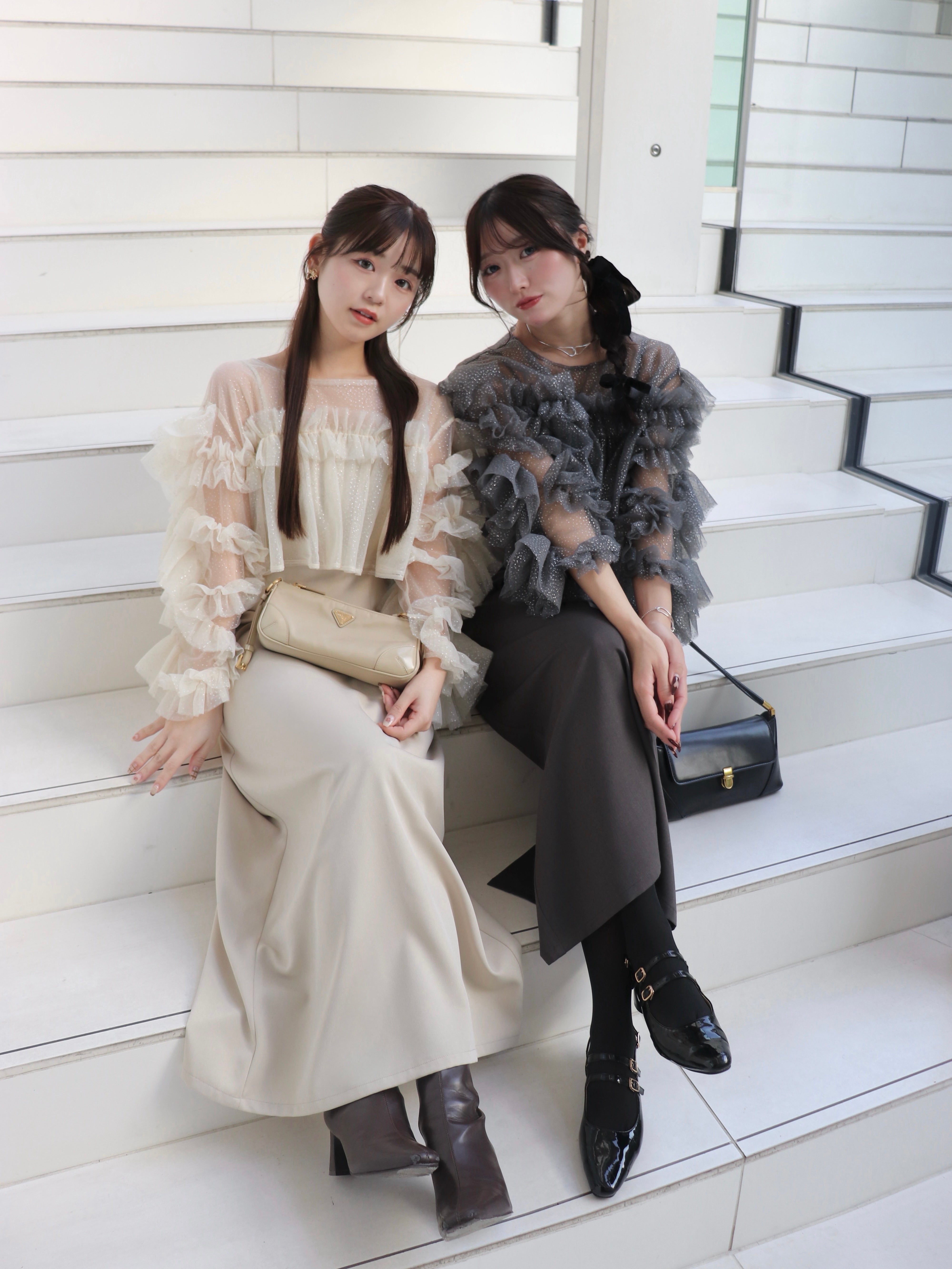 フリルラメチュールオケージョンワンピース