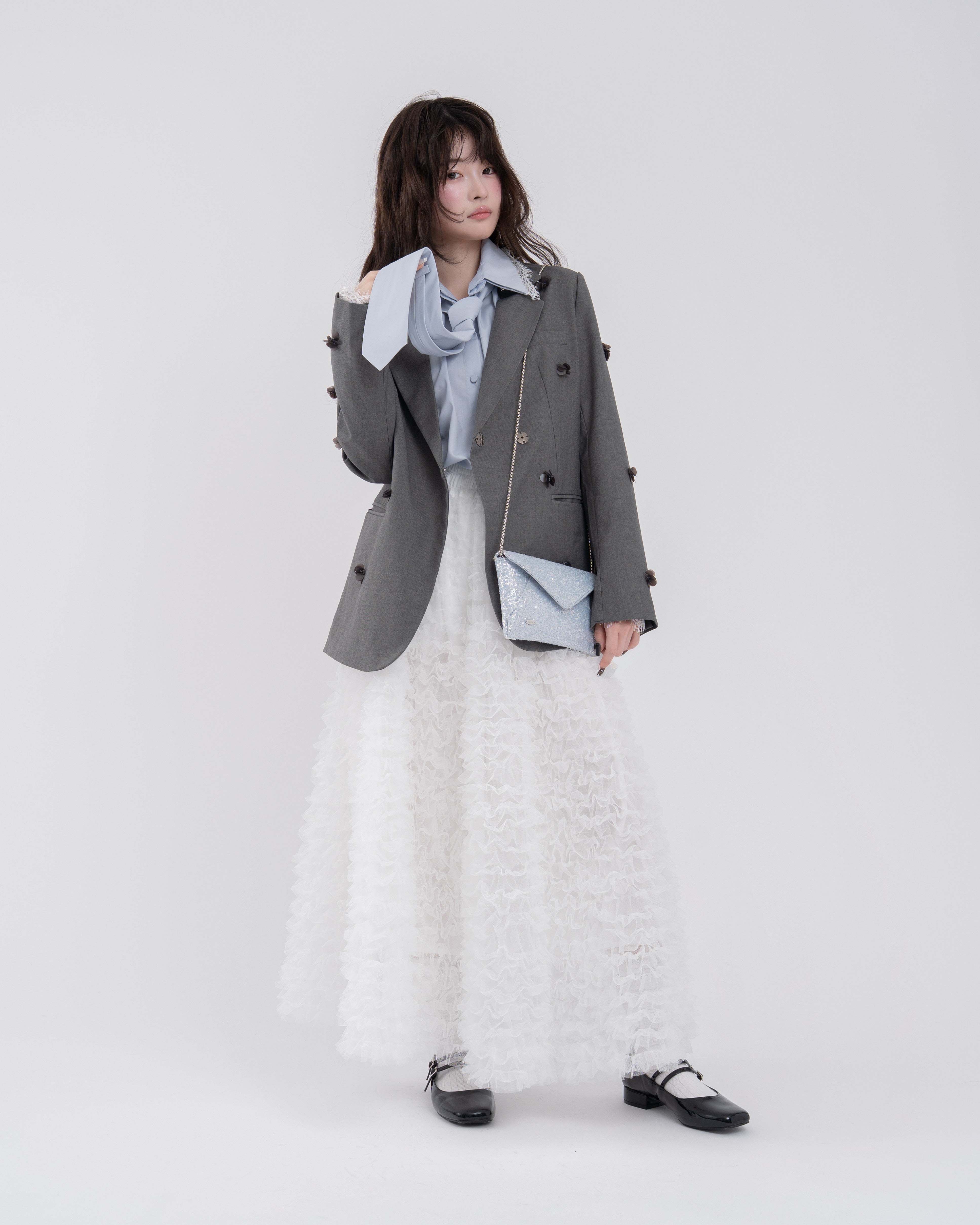 2wayスパンコールレターミニバッグ