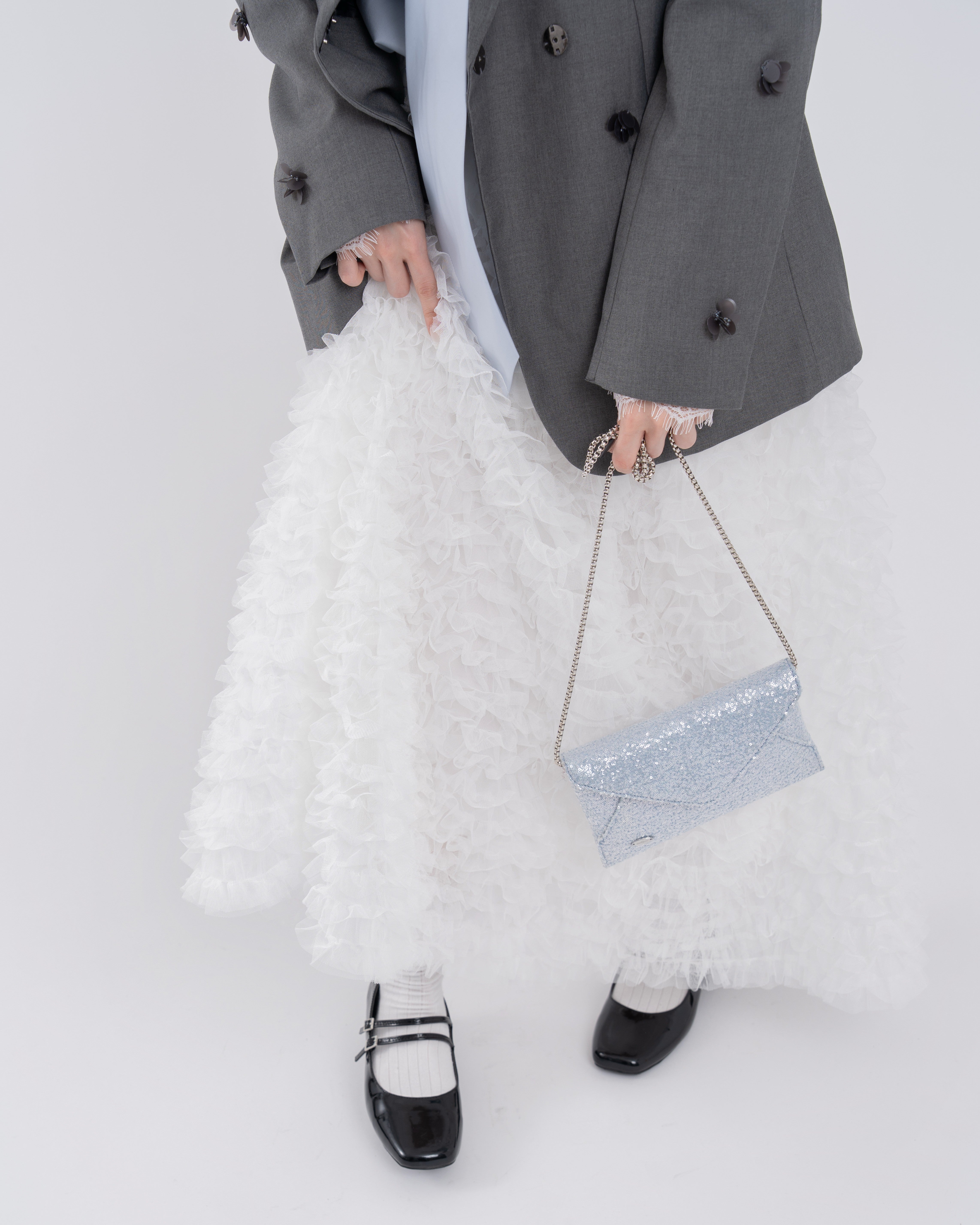 2wayスパンコールレターミニバッグ