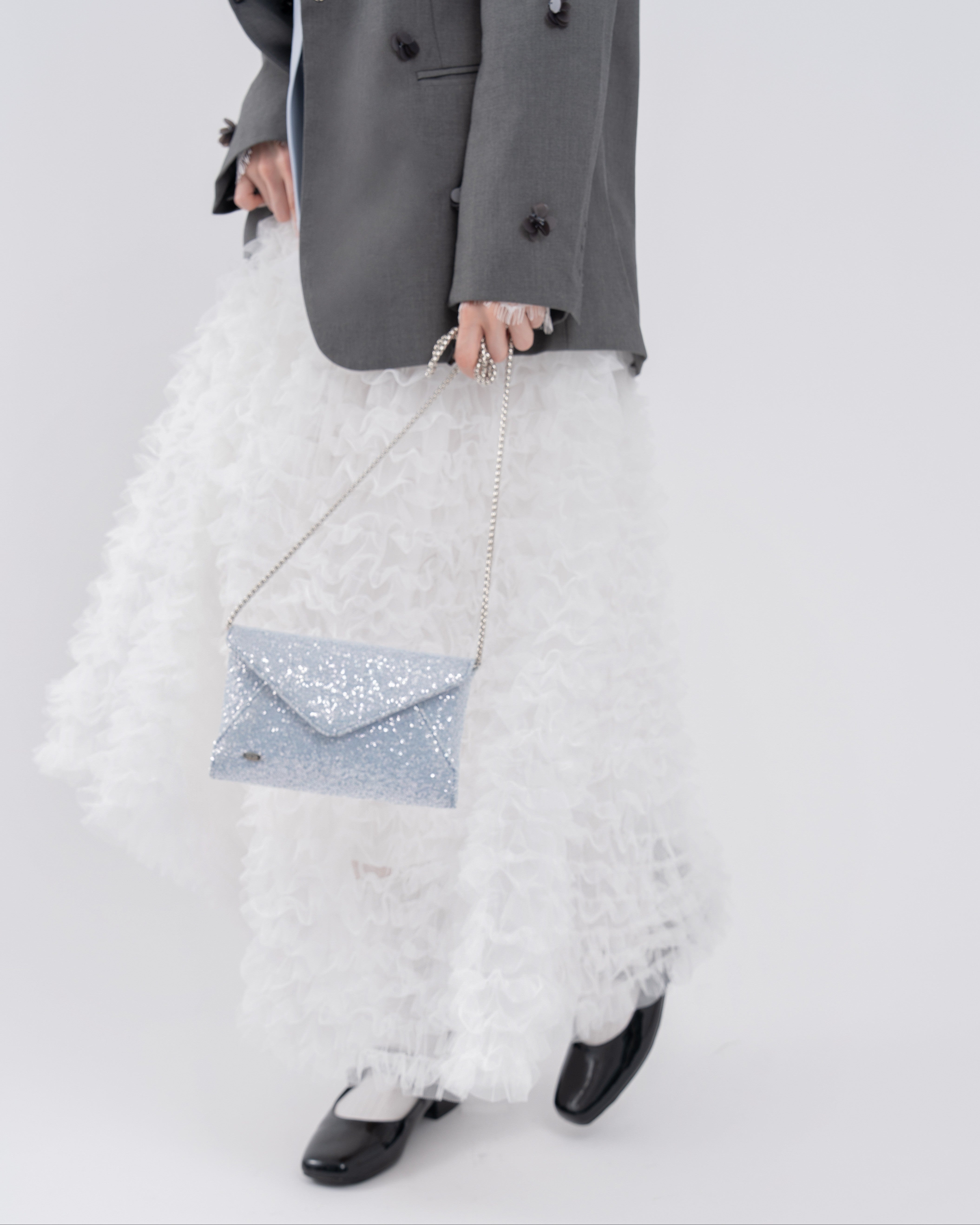 2wayスパンコールレターミニバッグ