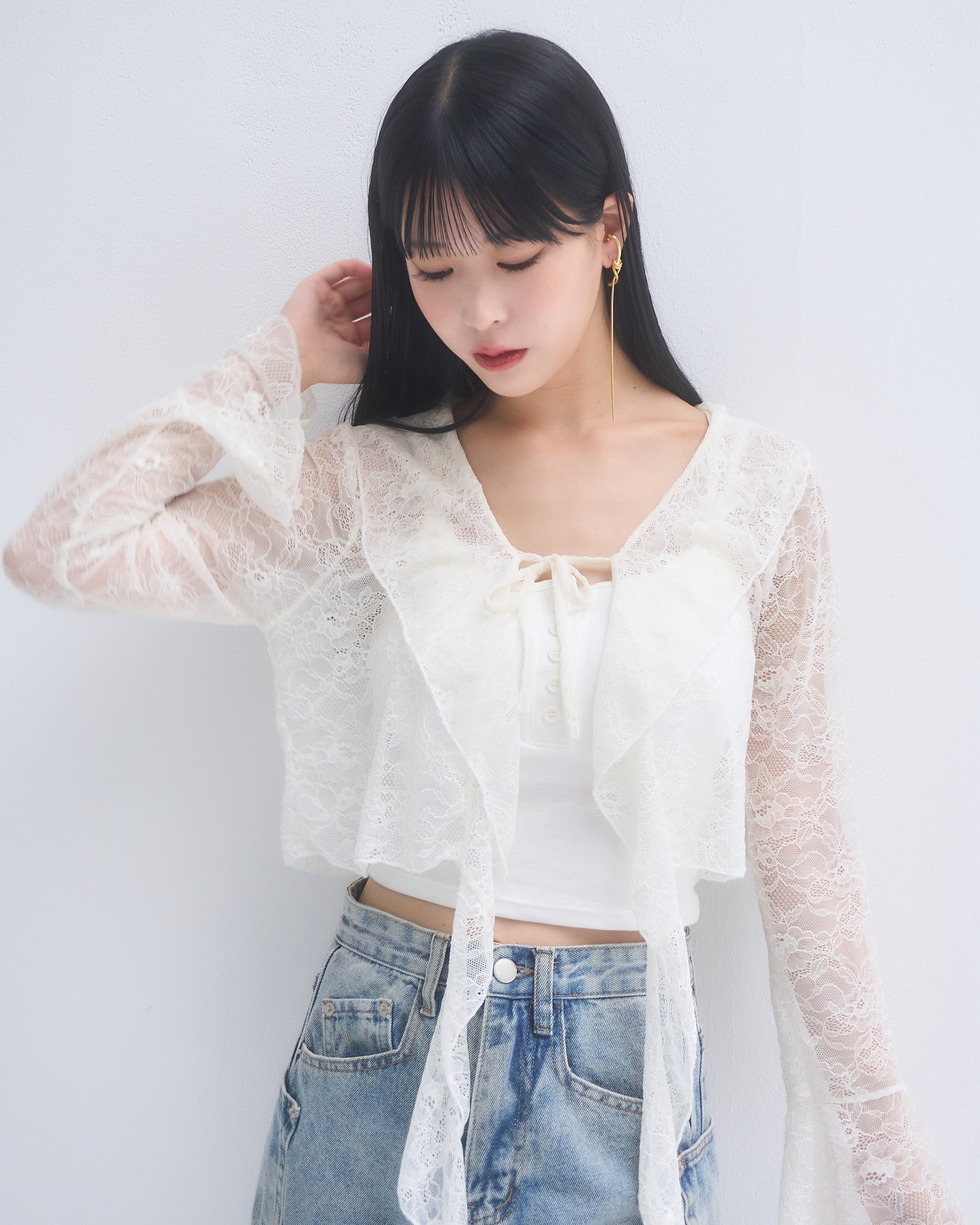 model:164cm/アイボリー