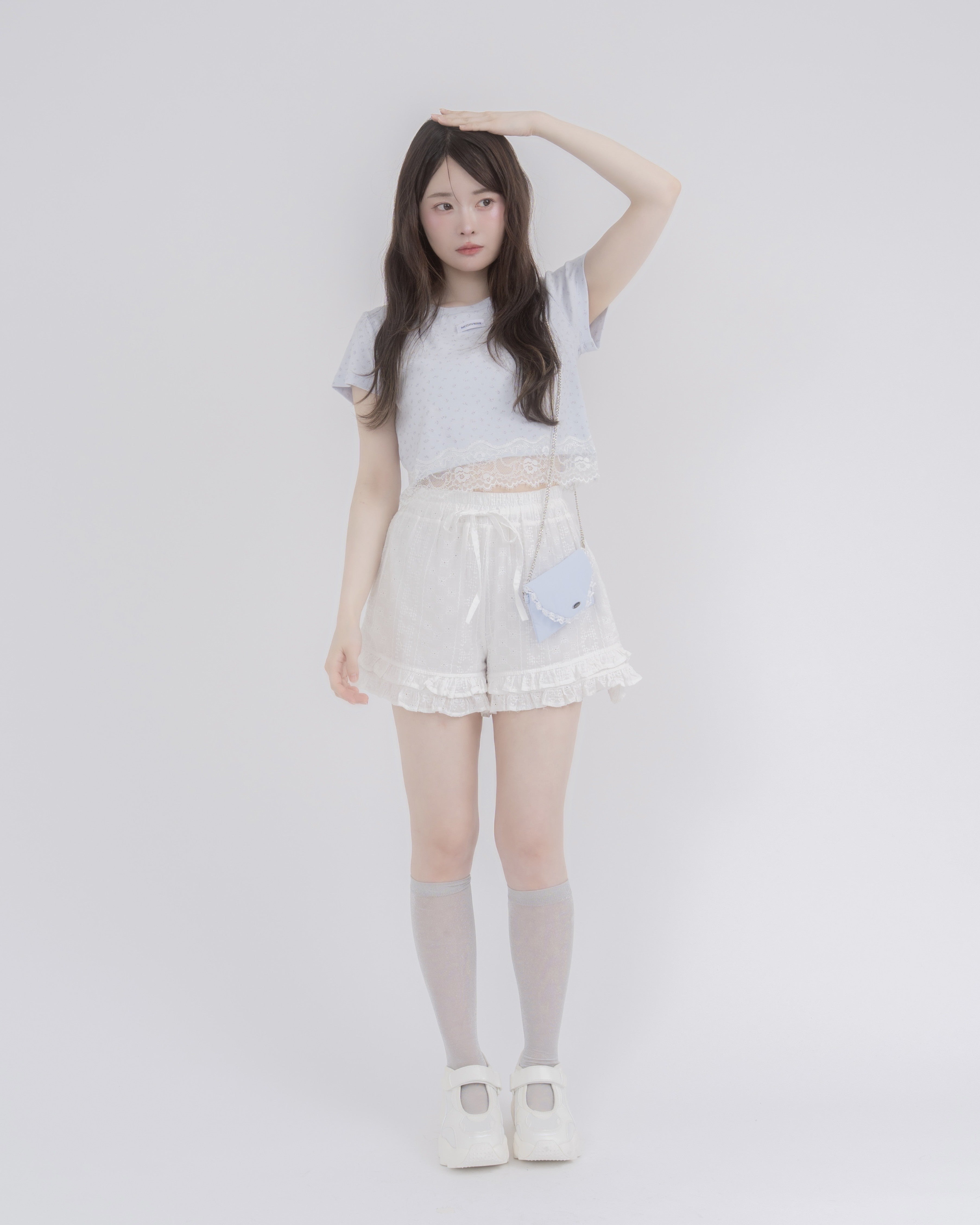 【一部予約】レースヘムTシャツ